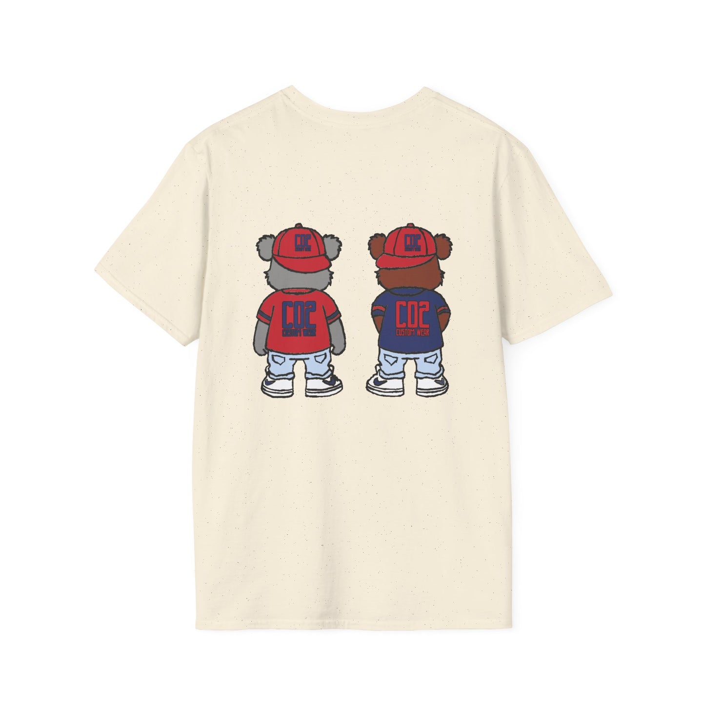 CO2 Bear Retro Cool Bear Graphic Tee, Cute Animal T-Shirt, Fun Unisex Wear, Streetwear Style Shirt, Casual Gift for Kids and Teens