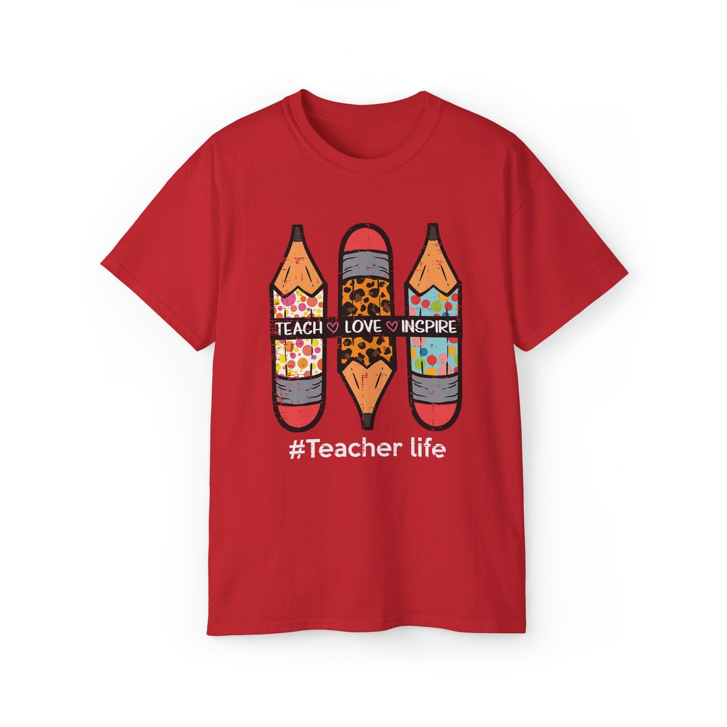 Teacher Life Unisex Ultra Cotton Tee, Back to School T-Shirt, School Shirt, Graphic Tee, Fun Daily Wear, Gift for teachers
