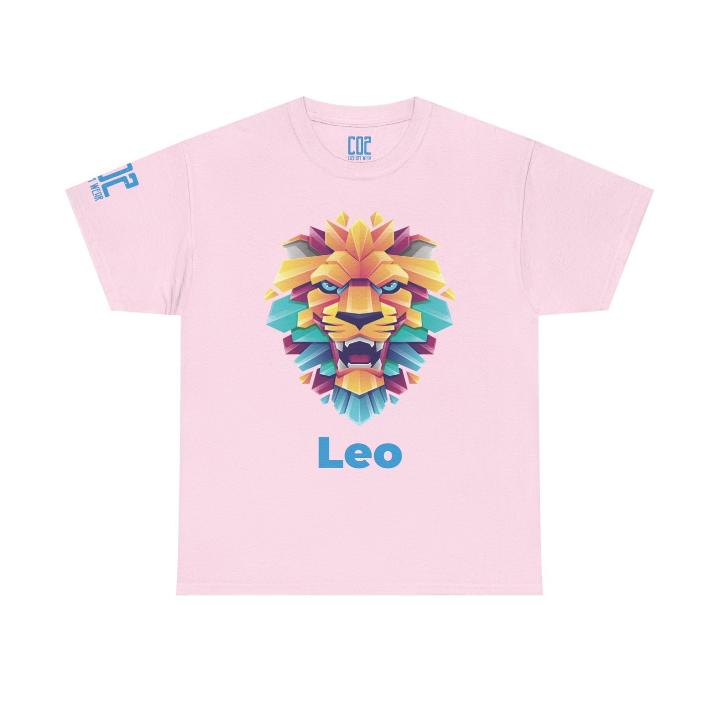 Vibrant Leo Unisex Heavy Cotton Tee | Zodiac Tee, Astrology Shirt, Gift for Leo, Colorful Lion Tee, Birthday Celebration Shirt