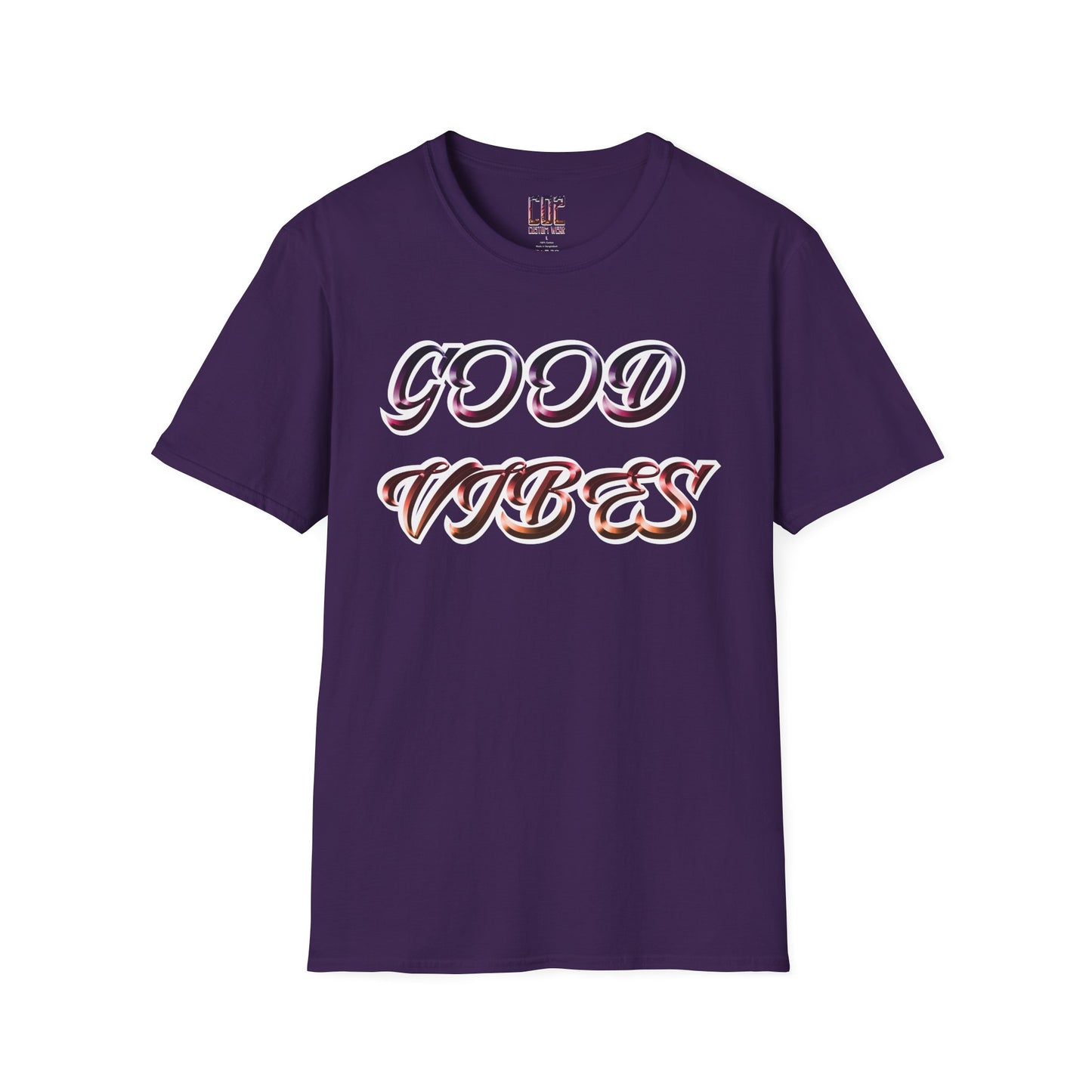 Good Vibes Unisex T-Shirt | Softstyle Tee for Casual Days, Vacation Wear, Gift, Fun Summer Style