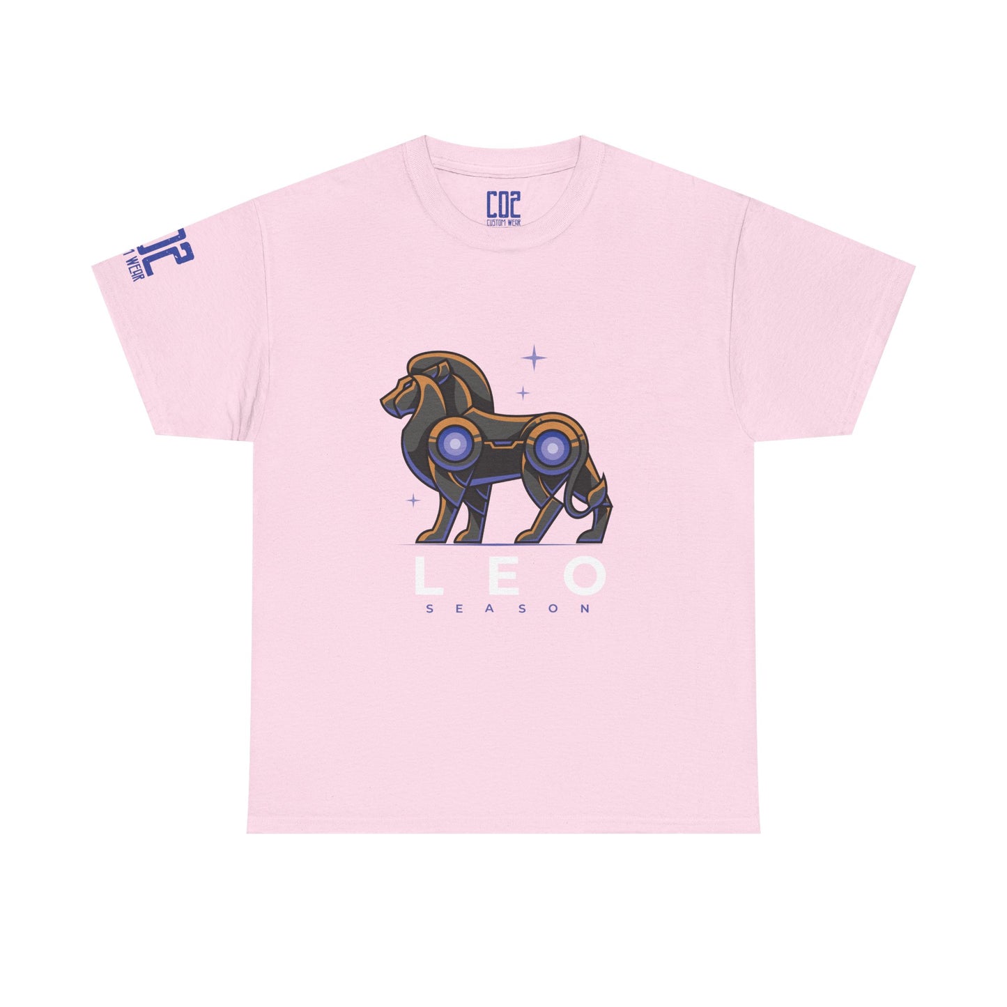 LEO Season Lion Unisex Heavy Cotton Tee | Zodiac T-Shirt, Astrology Gift, Casual Wear, Horoscope Apparel, Unique Graphic Tee