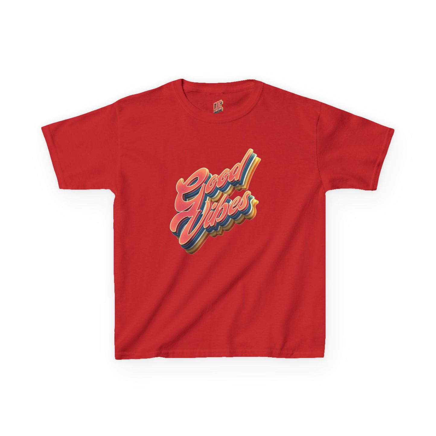 Good Vibes Kids T-Shirt, Fun Cotton Tee for Boys and Girls, Playful Summer Wear, Birthday Gift, Positive Energy Apparel