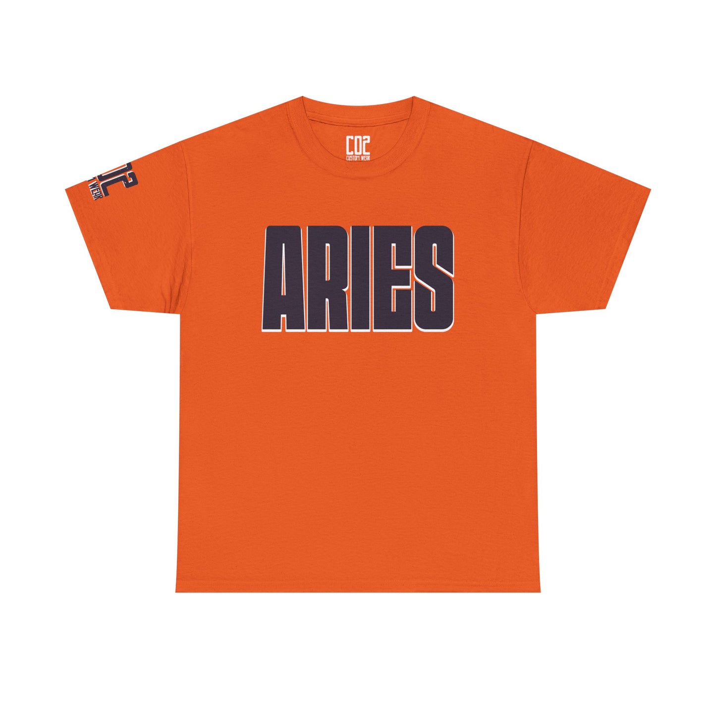 Aries Heavy Cotton Tee - Unisex Astrology Shirt, Zodiac Fashion, Horoscope Gift, Perfect for Birthdays & Celebrations