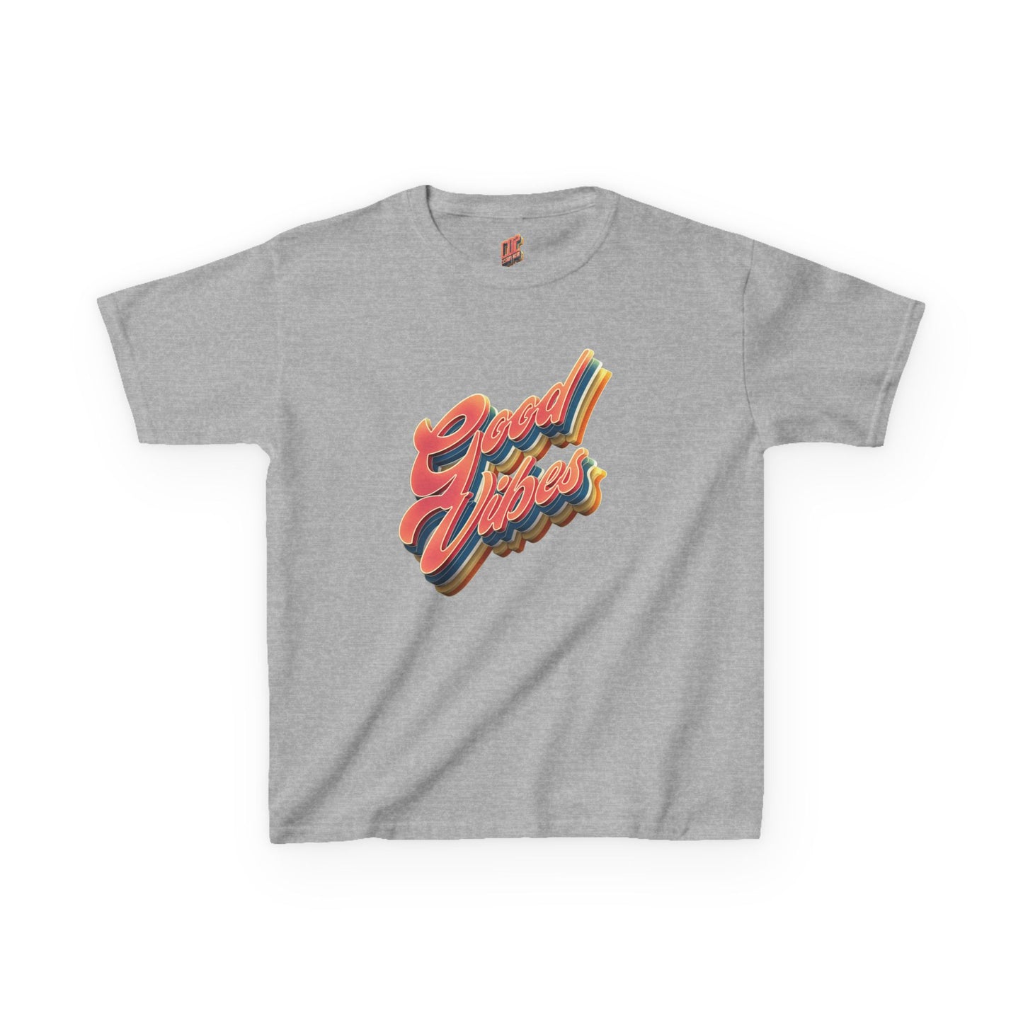 Good Vibes Kids T-Shirt, Fun Cotton Tee for Boys and Girls, Playful Summer Wear, Birthday Gift, Positive Energy Apparel
