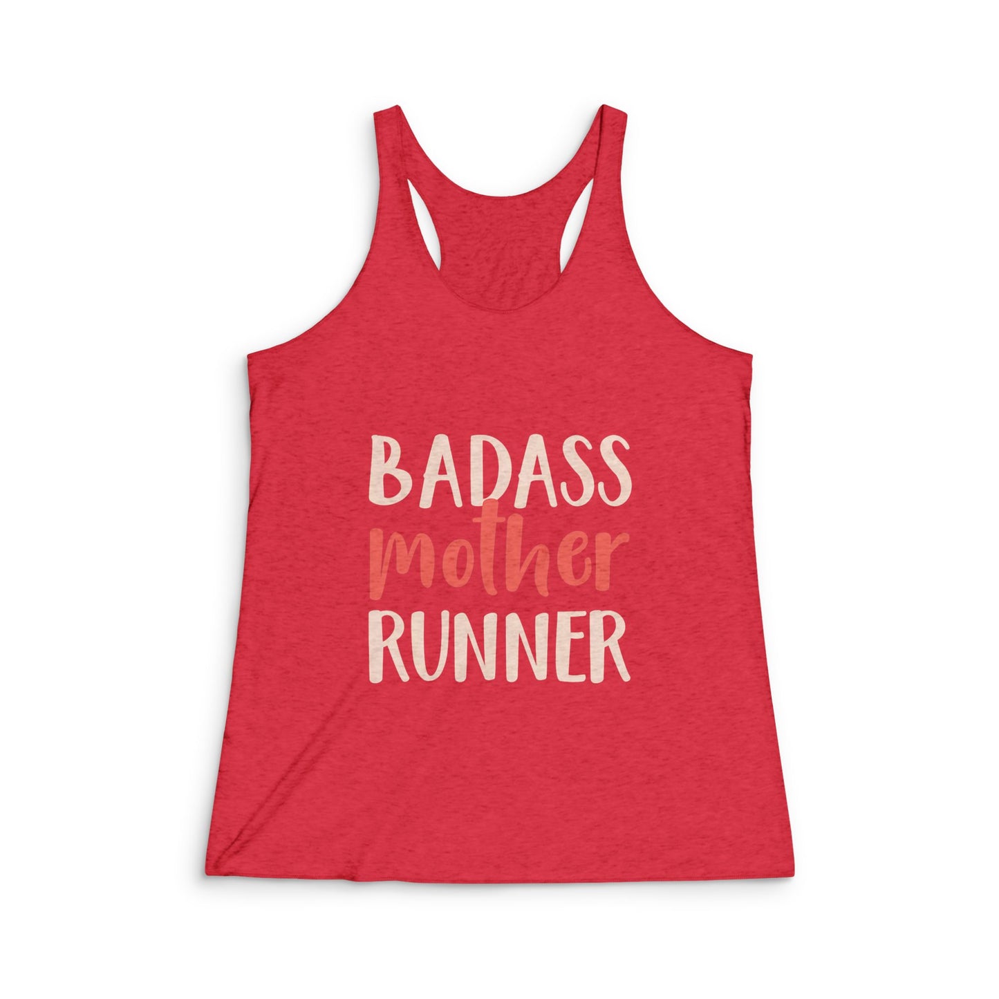 Women's Badass Mother Runner Tank Top - Motivational Fitness Apparel, Perfect for Runners, Gifts for Moms, Workout Gear, Summer Activewear