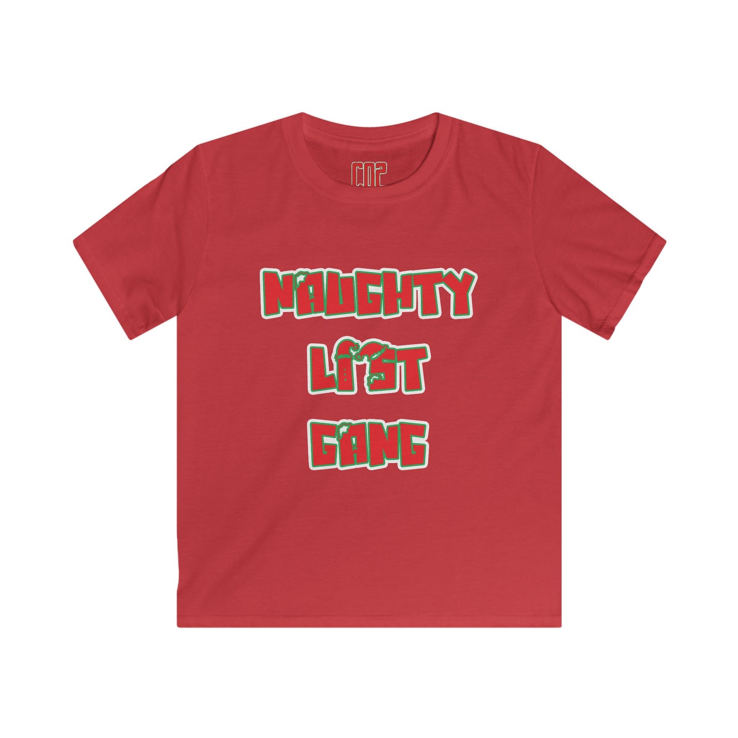 Naughty List Gang Kids Tee — Christmas Holiday Graphic Shirt