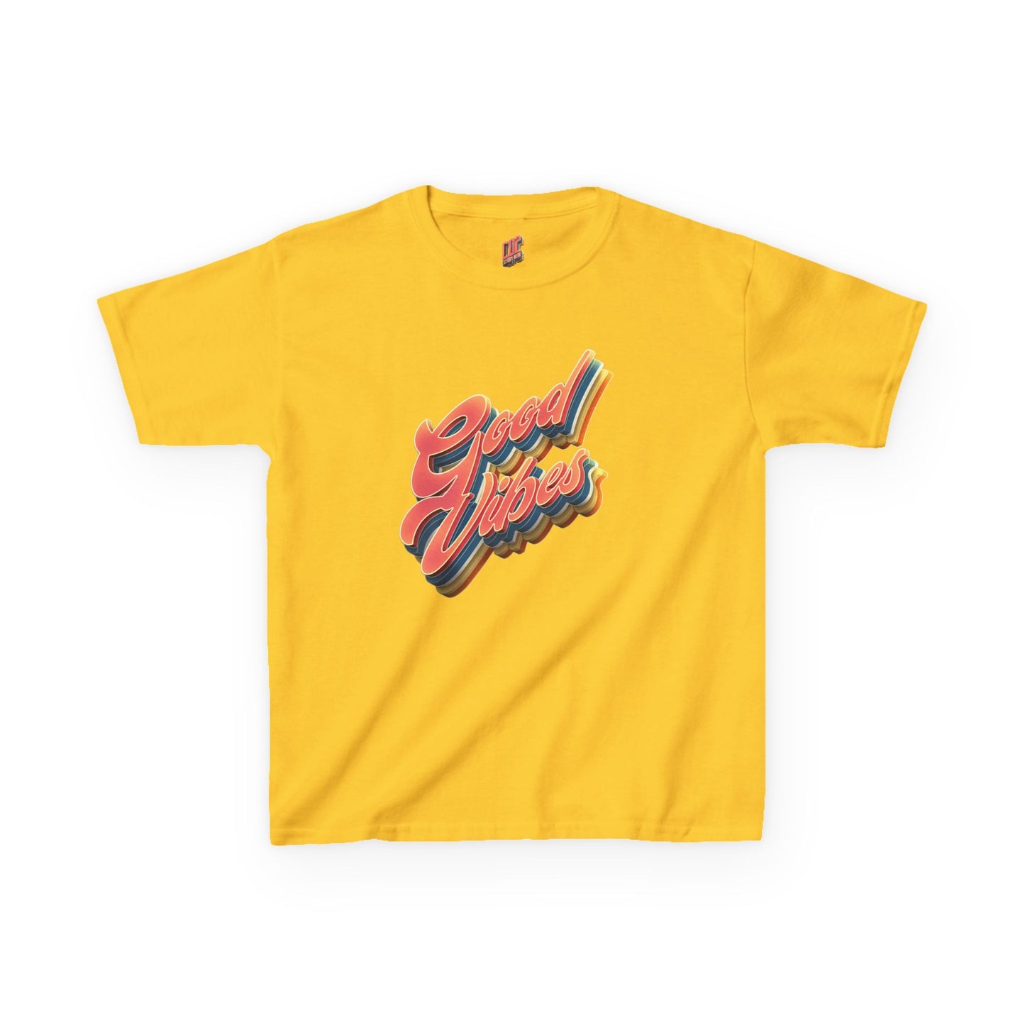 Good Vibes Kids T-Shirt, Fun Cotton Tee for Boys and Girls, Playful Summer Wear, Birthday Gift, Positive Energy Apparel