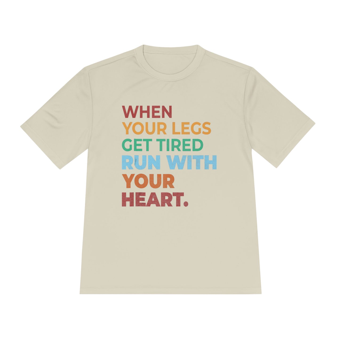 Motivational Unisex Moisture Wicking Tee, Running Shirt, Athletic Wear, Fitness Gift, Active Lifestyle Apparel, Workout Top