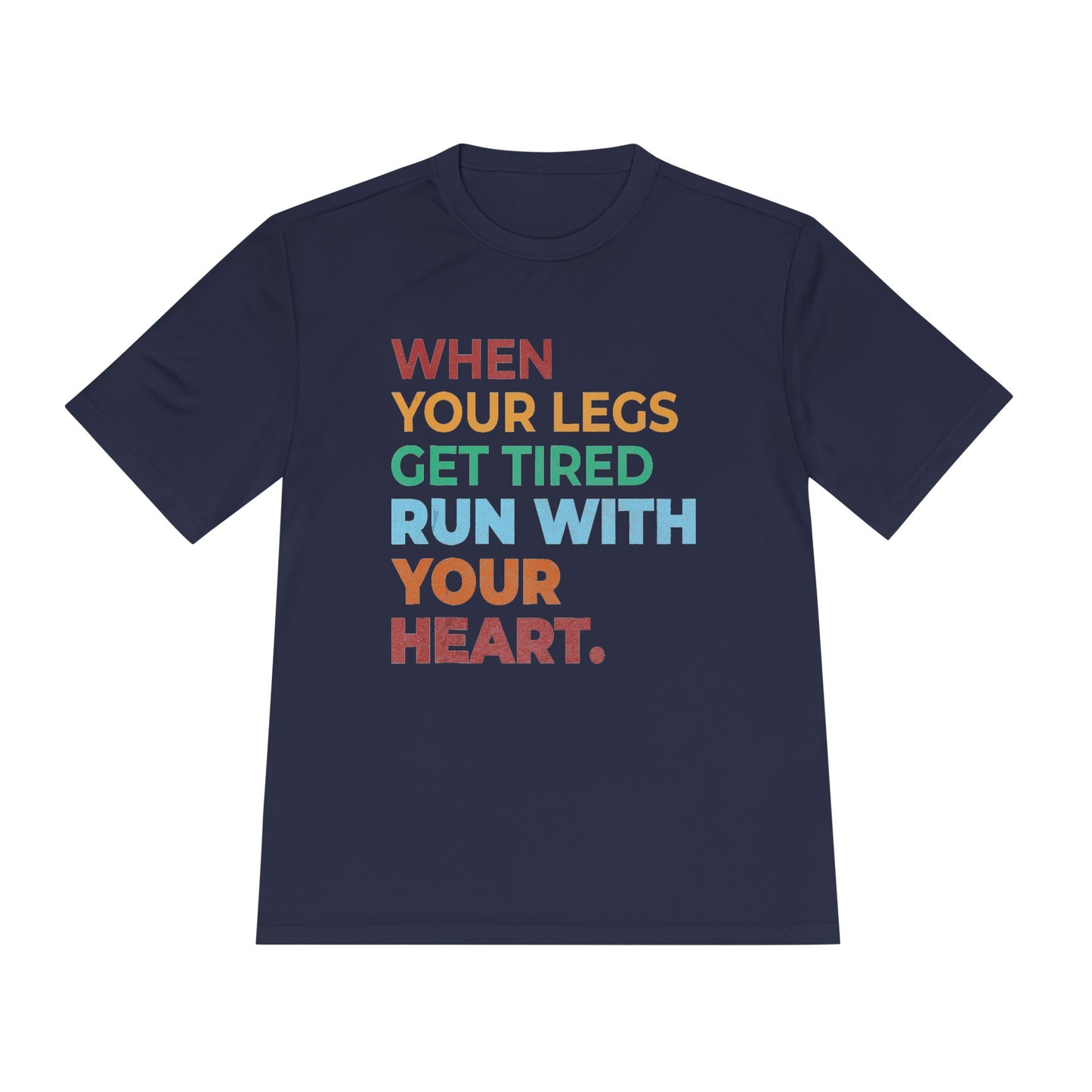 Motivational Unisex Moisture Wicking Tee, Running Shirt, Athletic Wear, Fitness Gift, Active Lifestyle Apparel, Workout Top