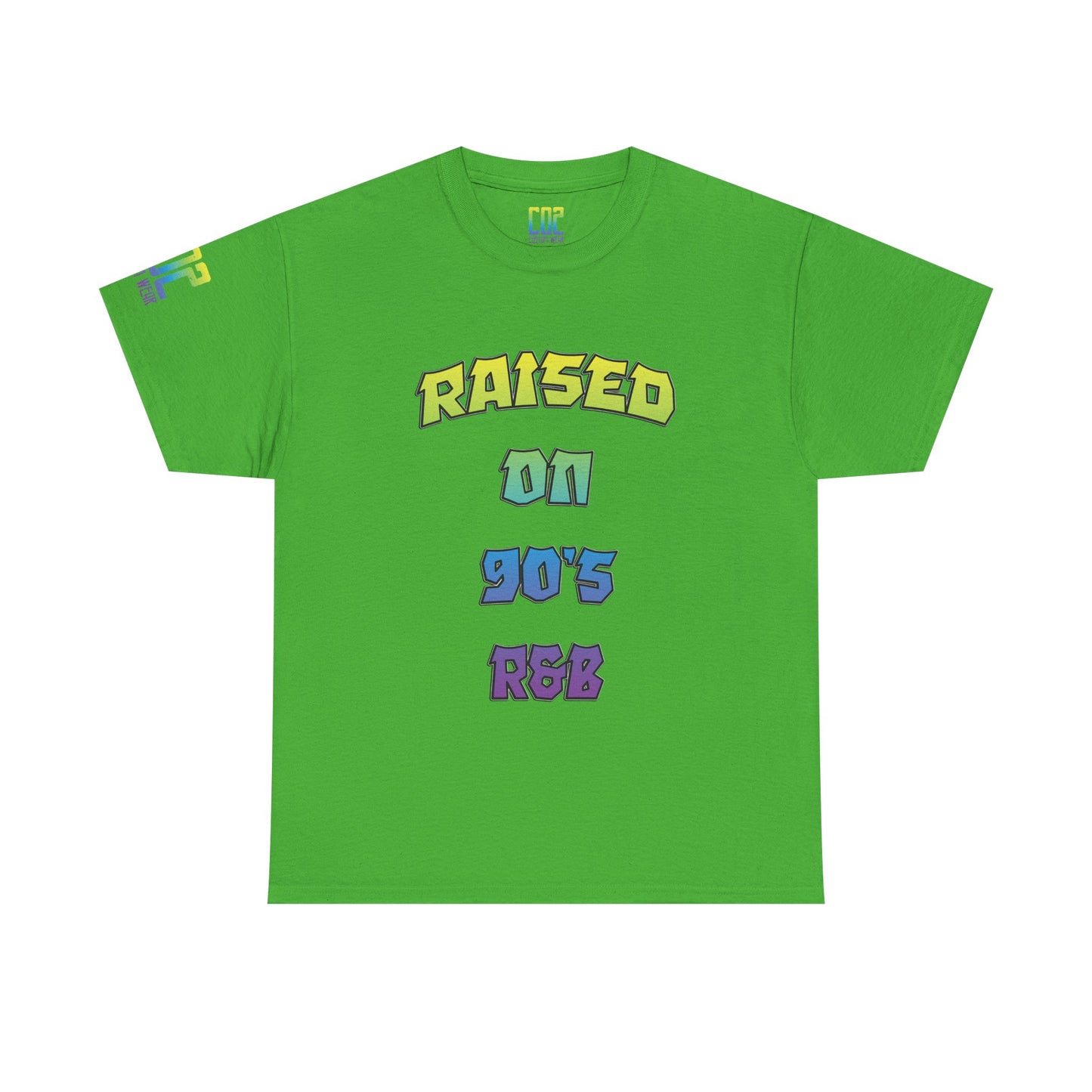Raised on 90's R&B Nostalgia Unisex Heavy Cotton Tee, Vintage Music Shirt, Retro Graphic Tee, Gift for Music Lovers, Casual Streetwear