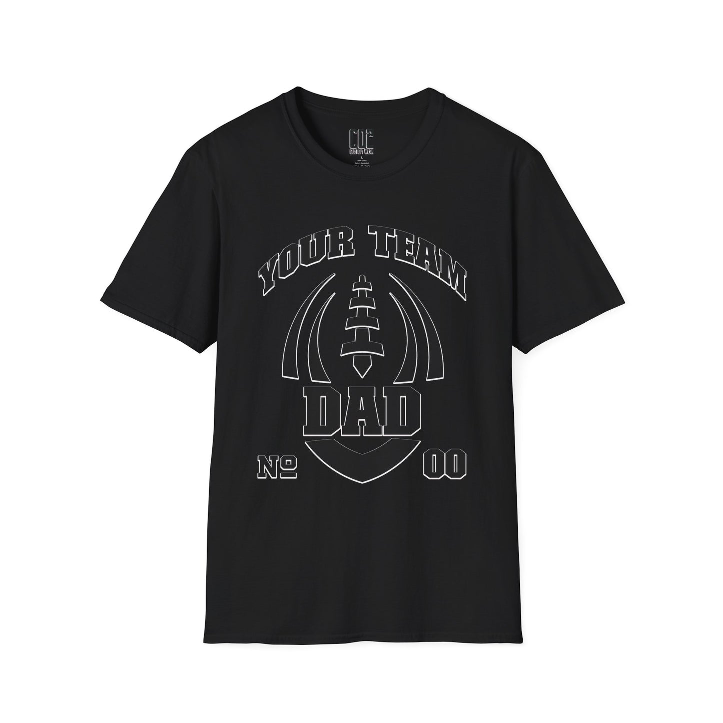 Football Dad Unisex Tee - Custom Team and Number Shirt for Athletes by request