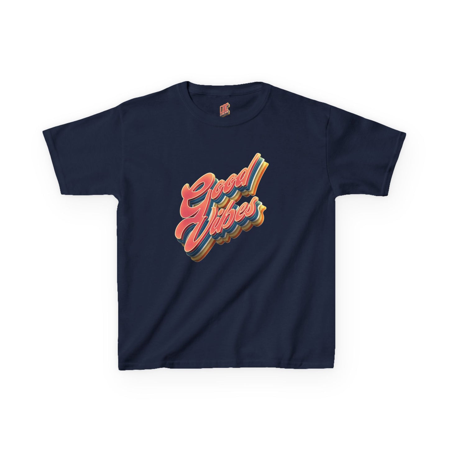 Good Vibes Kids T-Shirt, Fun Cotton Tee for Boys and Girls, Playful Summer Wear, Birthday Gift, Positive Energy Apparel