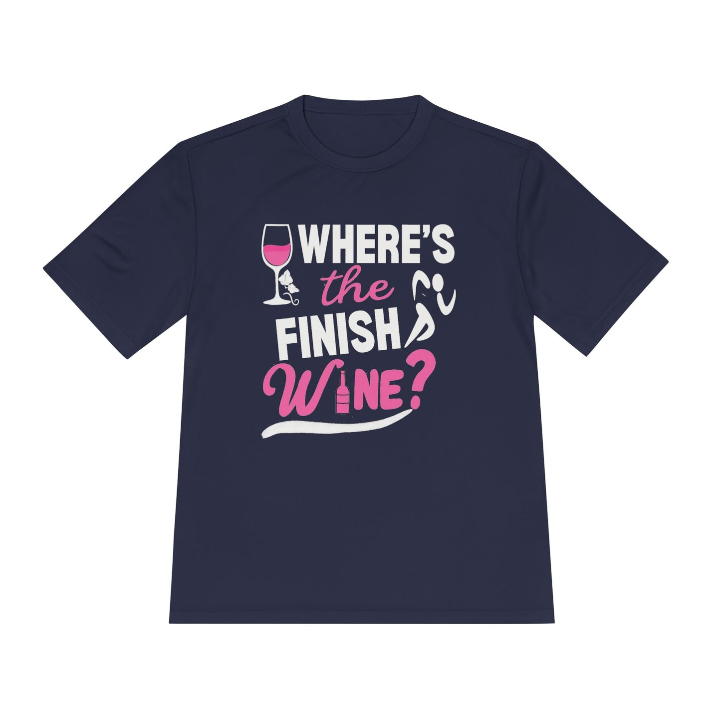 Wine-Themed Unisex Moisture Wicking Tee for Wine Lovers, Gift for Birthdays, Parties, Outdoor Events, Fun Wine Apparel
