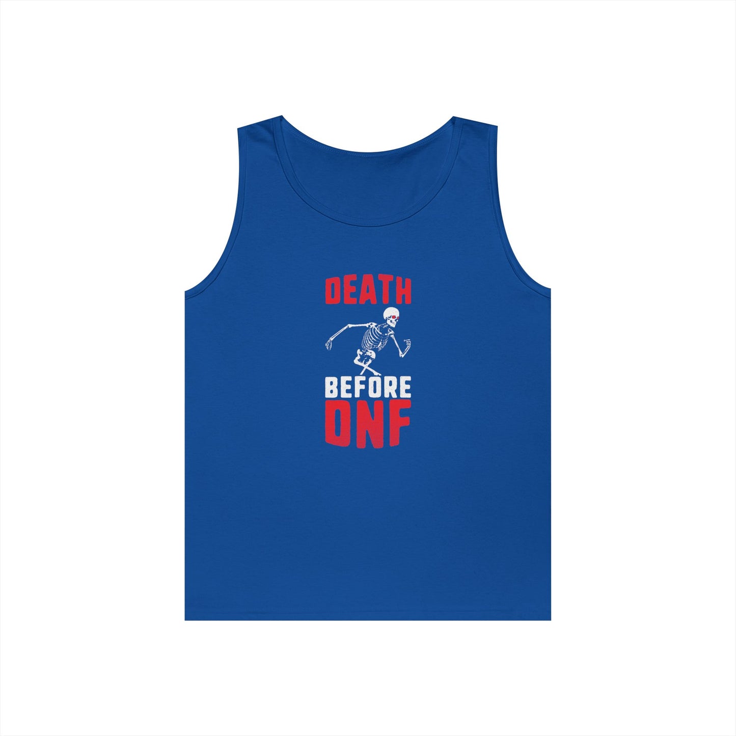 Death Before DNF Tank Top, Unisex Cotton Workout Shirt, Motivational Gym Sleeveless Tee, Fitness Gift, Running Apparel