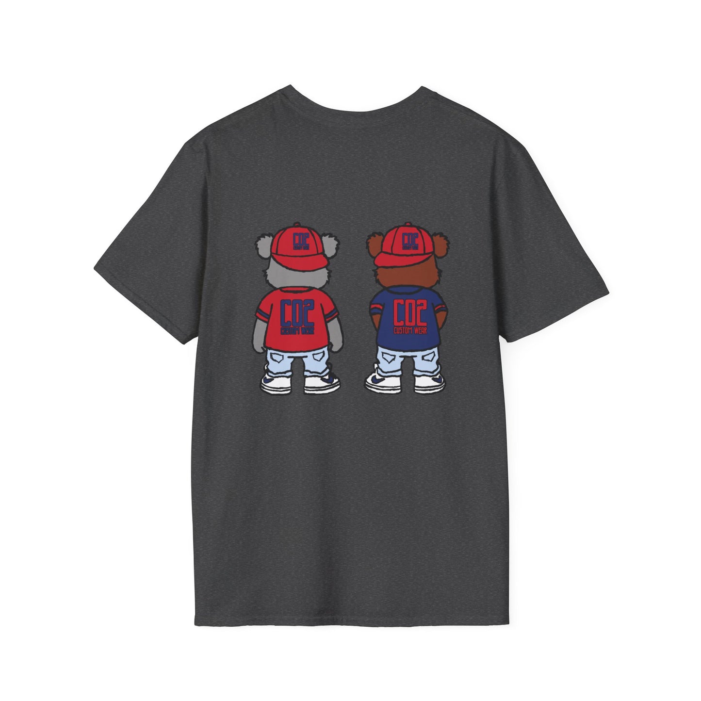 CO2 Bear Retro Cool Bear Graphic Tee, Cute Animal T-Shirt, Fun Unisex Wear, Streetwear Style Shirt, Casual Gift for Kids and Teens