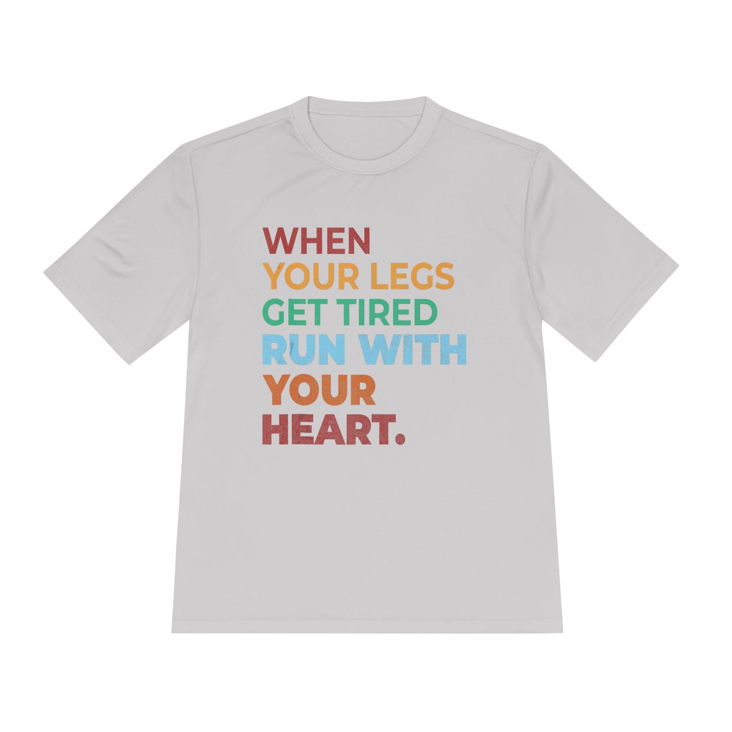 Motivational Unisex Moisture Wicking Tee, Running Shirt, Athletic Wear, Fitness Gift, Active Lifestyle Apparel, Workout Top