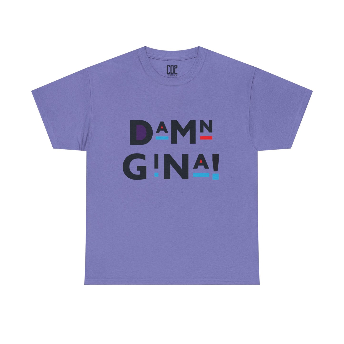 Damn Gina! Unisex Heavy Cotton Tee - Funny Graphic Shirt for Everyday Wear, Gifts, Birthday, Casual Style, Cool Humor