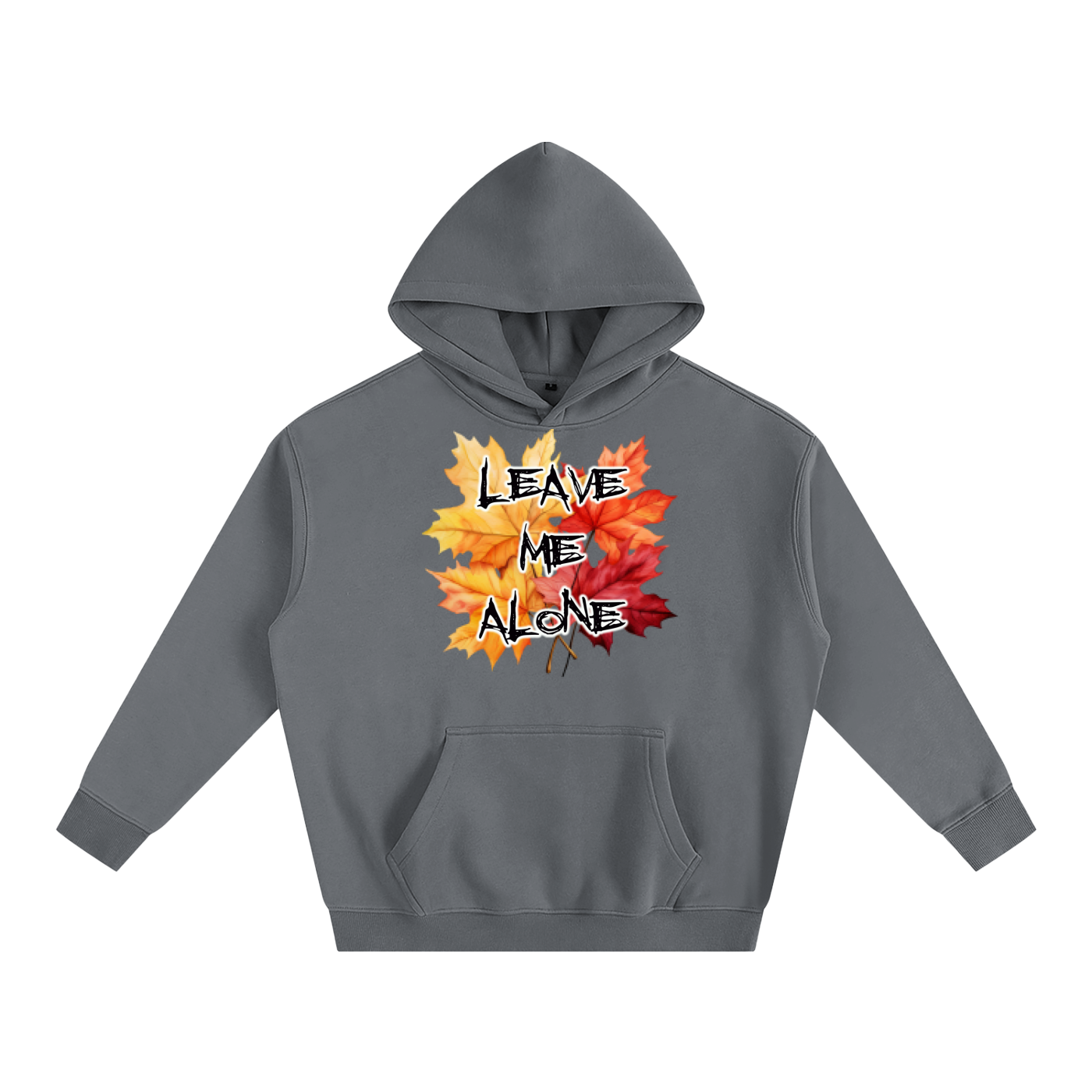 Leave Me Alone Oversize Fleeced Hoodie