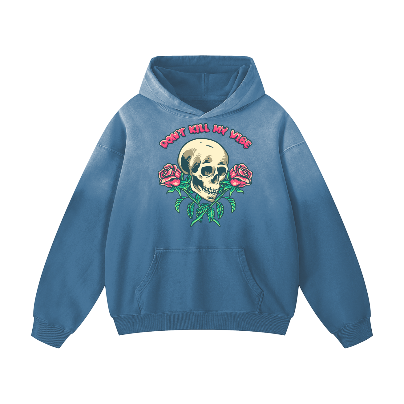 Don't Kill My Vibe Heavyweight Sunfade Oversized Hoodie
