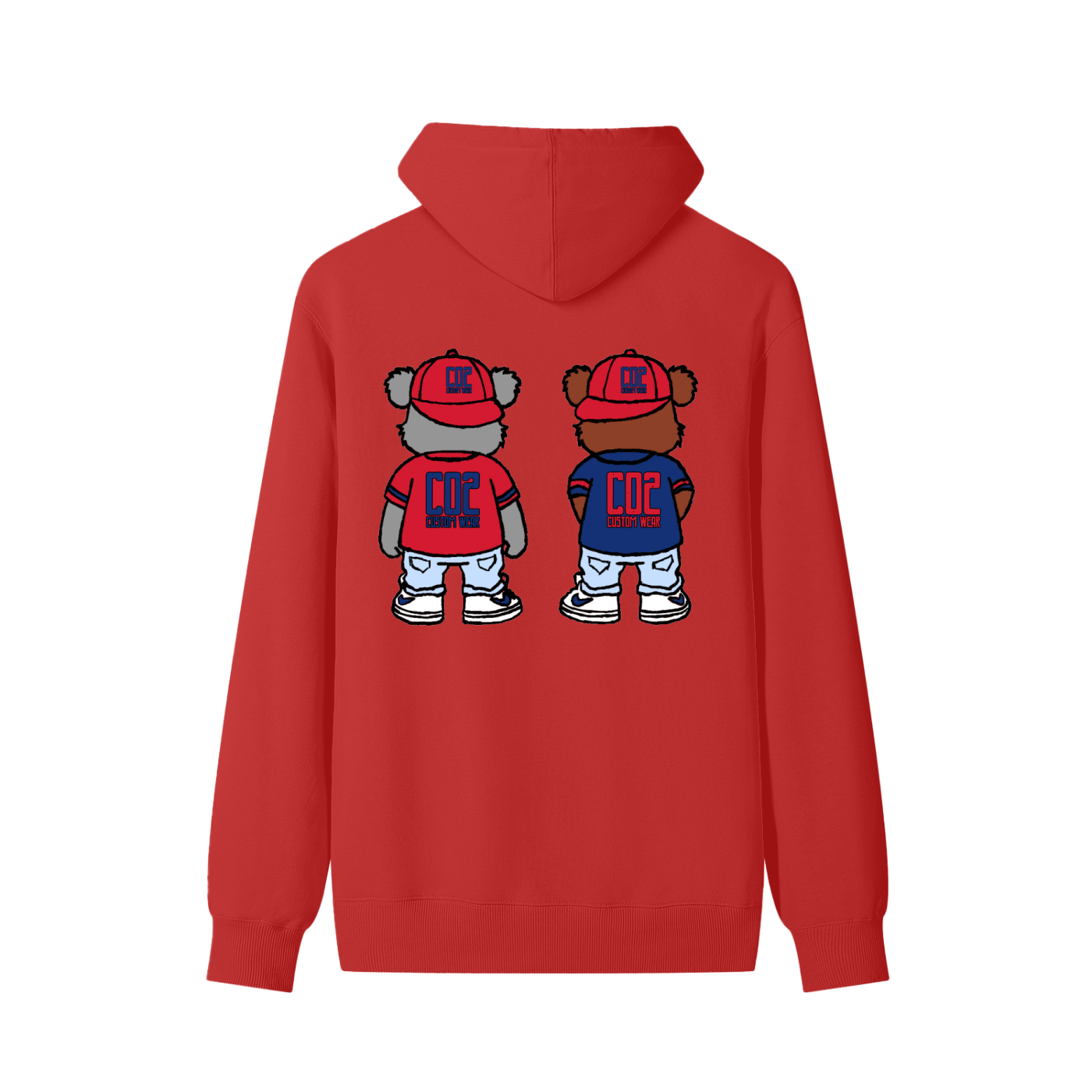 CO2 Bear Retro Cool Bear Classic Unisex Cotton Hoodie