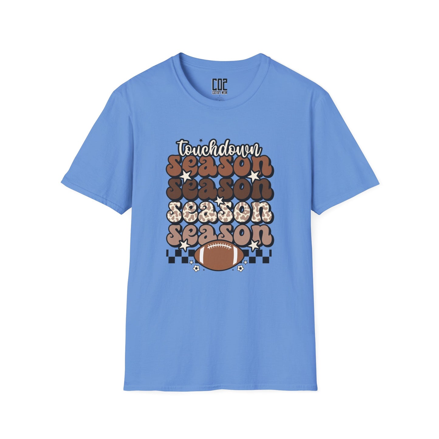 Touchdown Season Unisex Softstyle T-Shirt - Football Fan Tee, Casual Wear, Game Day Outfit, Sports Gift, Fall Celebrations