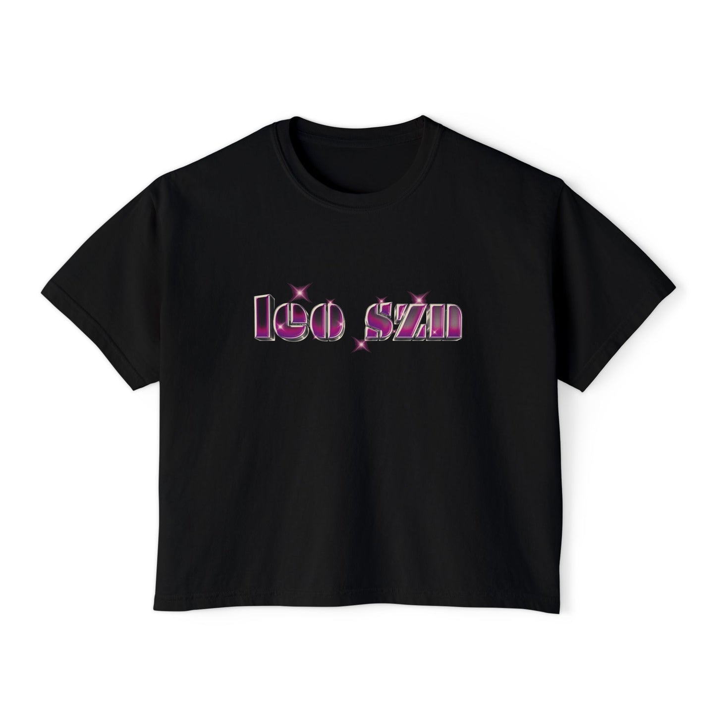 Leo Szn Trendy Women's Boxy Tee, Casual Summer T-Shirt, Cool Graphic Top, Stylish Gift for Her, Relaxed Fit Tee, Leo Season