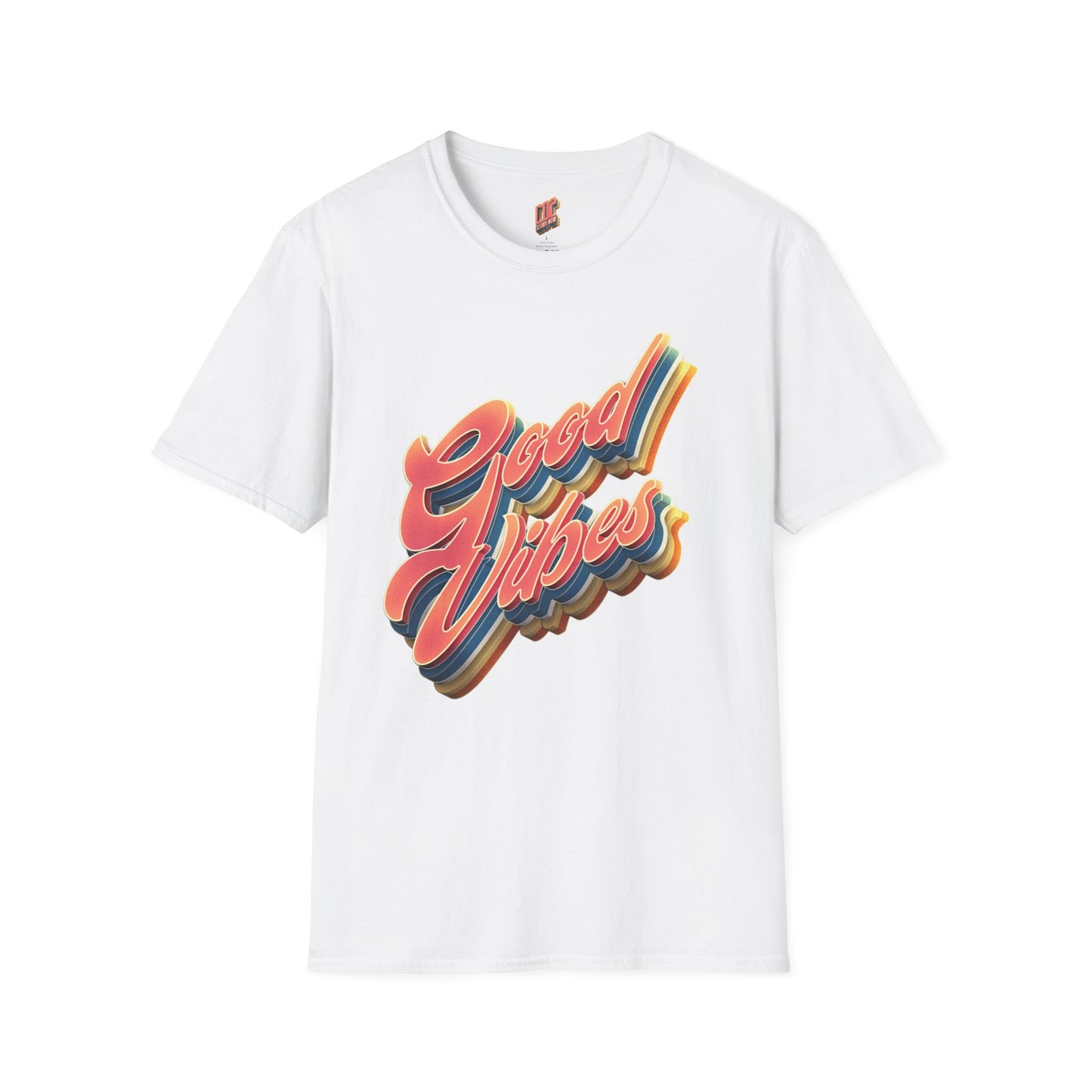 Good Vibes Unisex Softstyle T-Shirt, Fun Graphic Tee, Casual Wear, Gift for Friends, Summer Outfits, Positive Energy Fashion