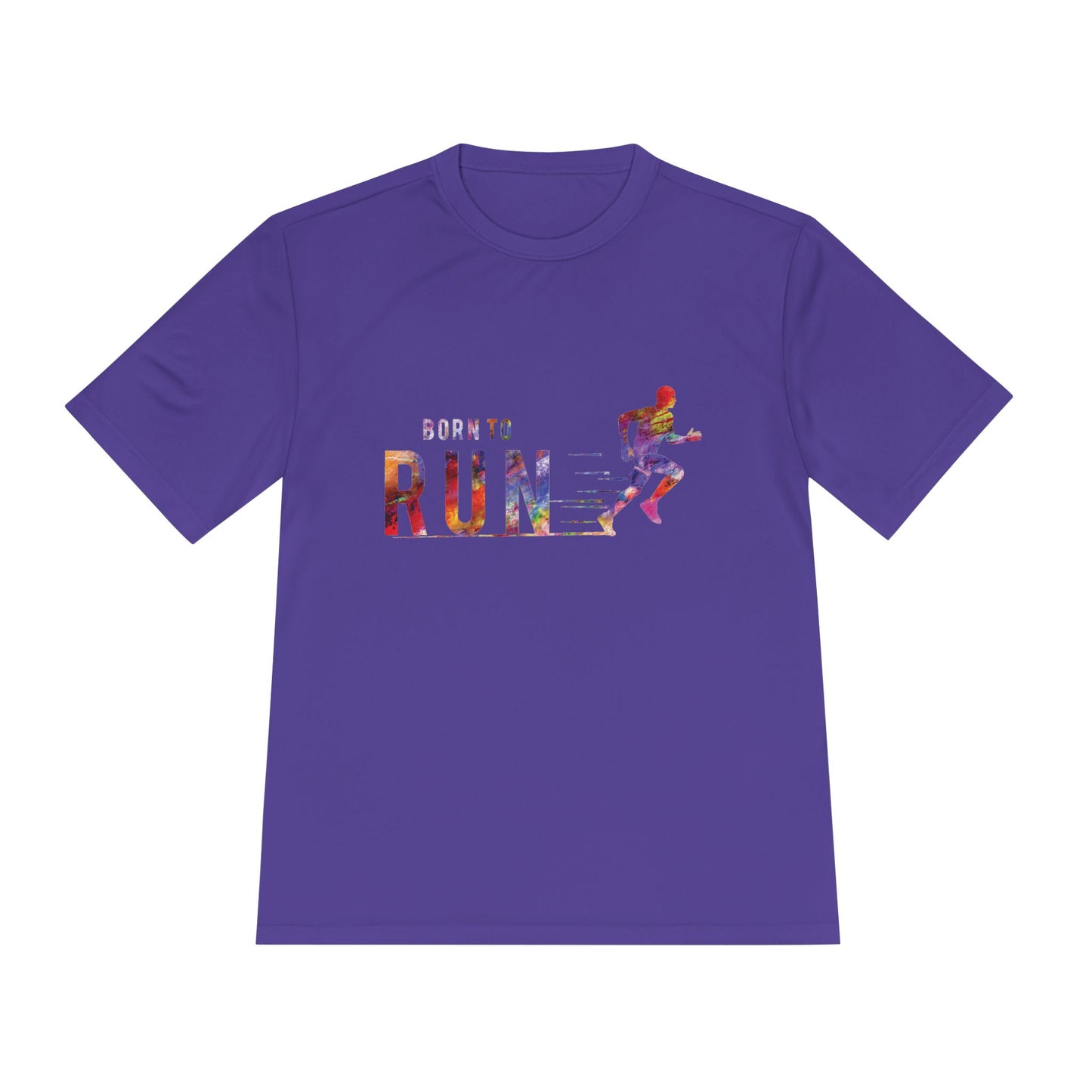Born to Run Unisex Moisture Wicking Tee | Athletic Shirt, Running Top, Workout Apparel, Fitness Gift, Sportswear