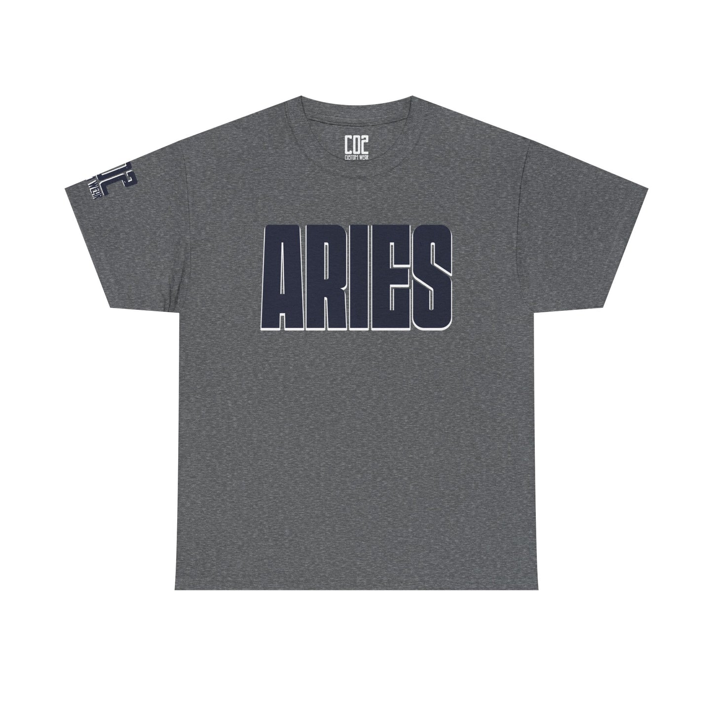 Aries Heavy Cotton Tee - Unisex Astrology Shirt, Zodiac Fashion, Horoscope Gift, Perfect for Birthdays & Celebrations