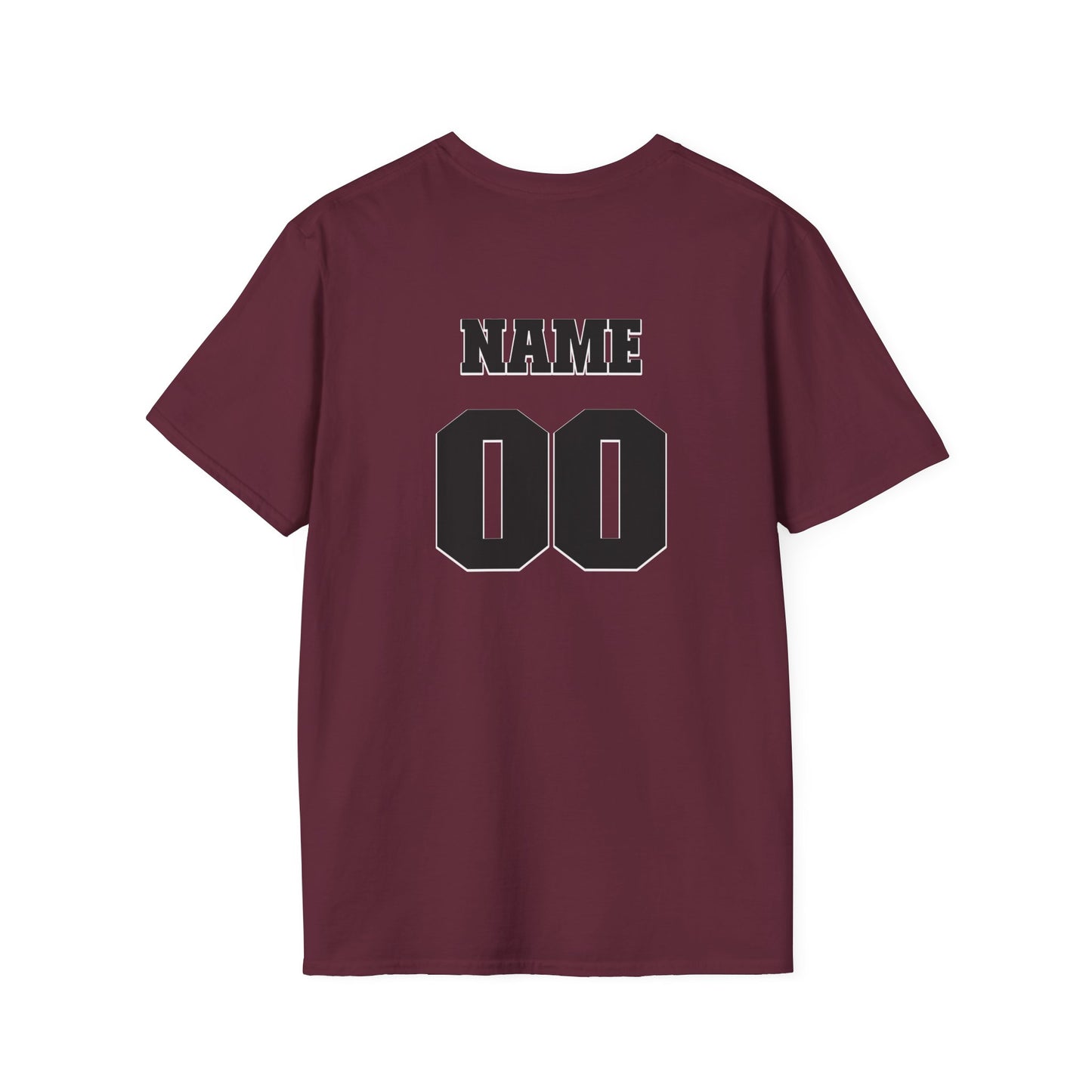 Football Mom Unisex Tee - Custom Team and Number Shirt with Name and Number for Athletes by request