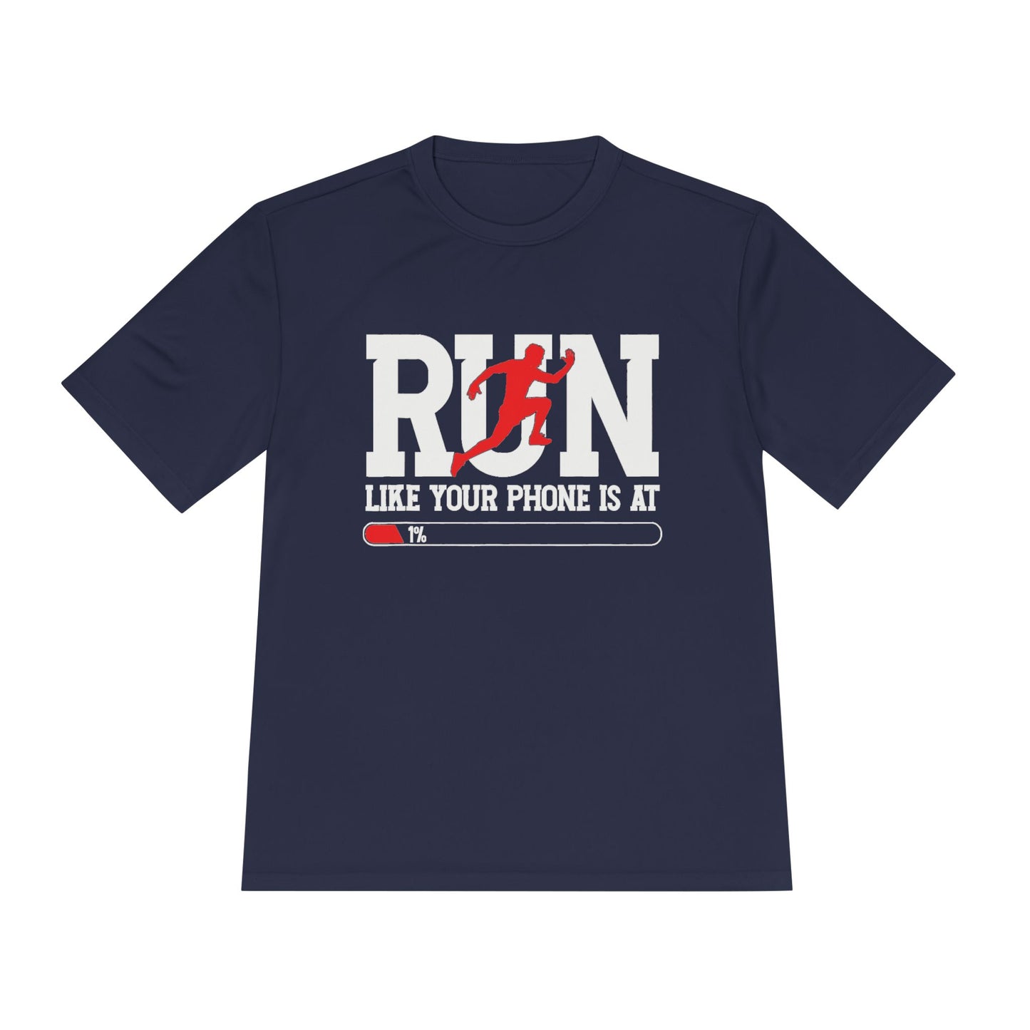Running Humor Tee - Unisex Moisture Wicking T-Shirt for Fitness Lovers, Gift for Runners, Workout Shirt, Casual Wear, Running Gift