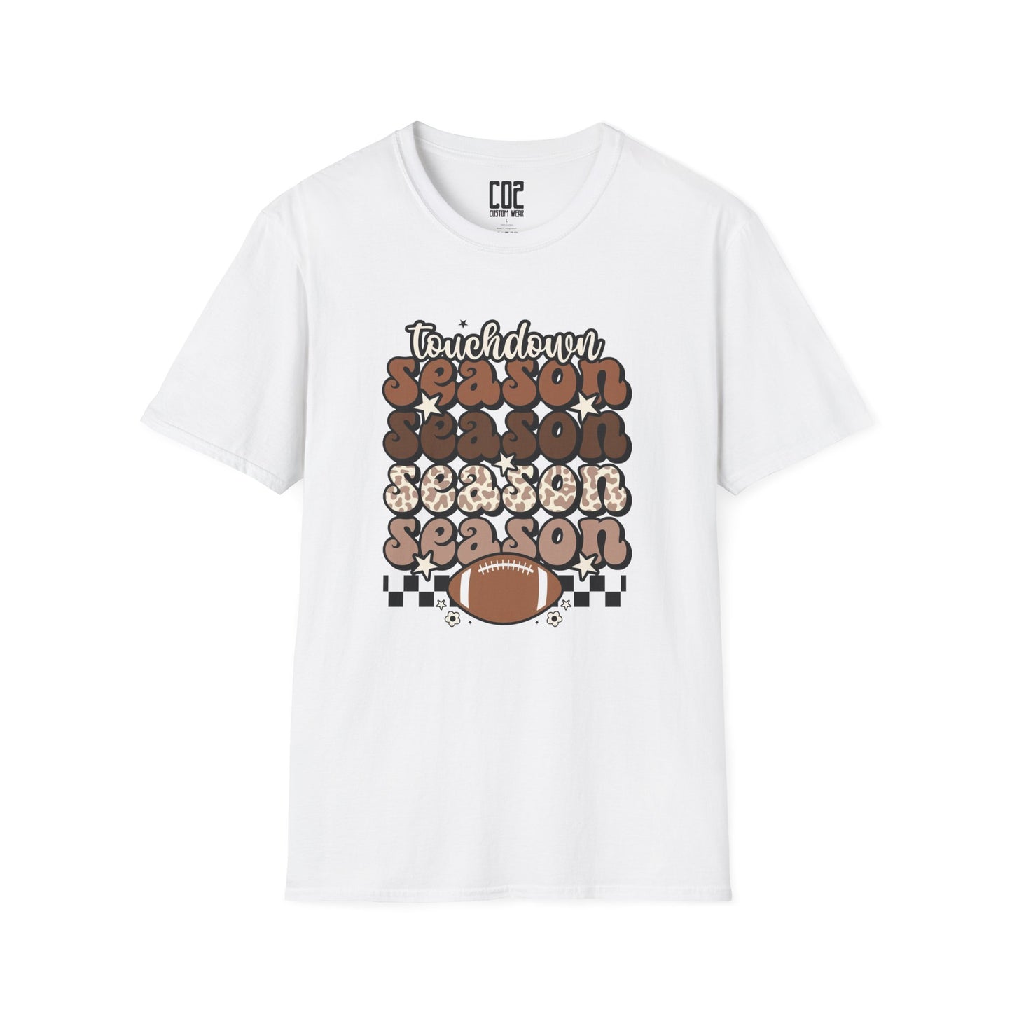 Touchdown Season Unisex Softstyle T-Shirt - Football Fan Tee, Casual Wear, Game Day Outfit, Sports Gift, Fall Celebrations