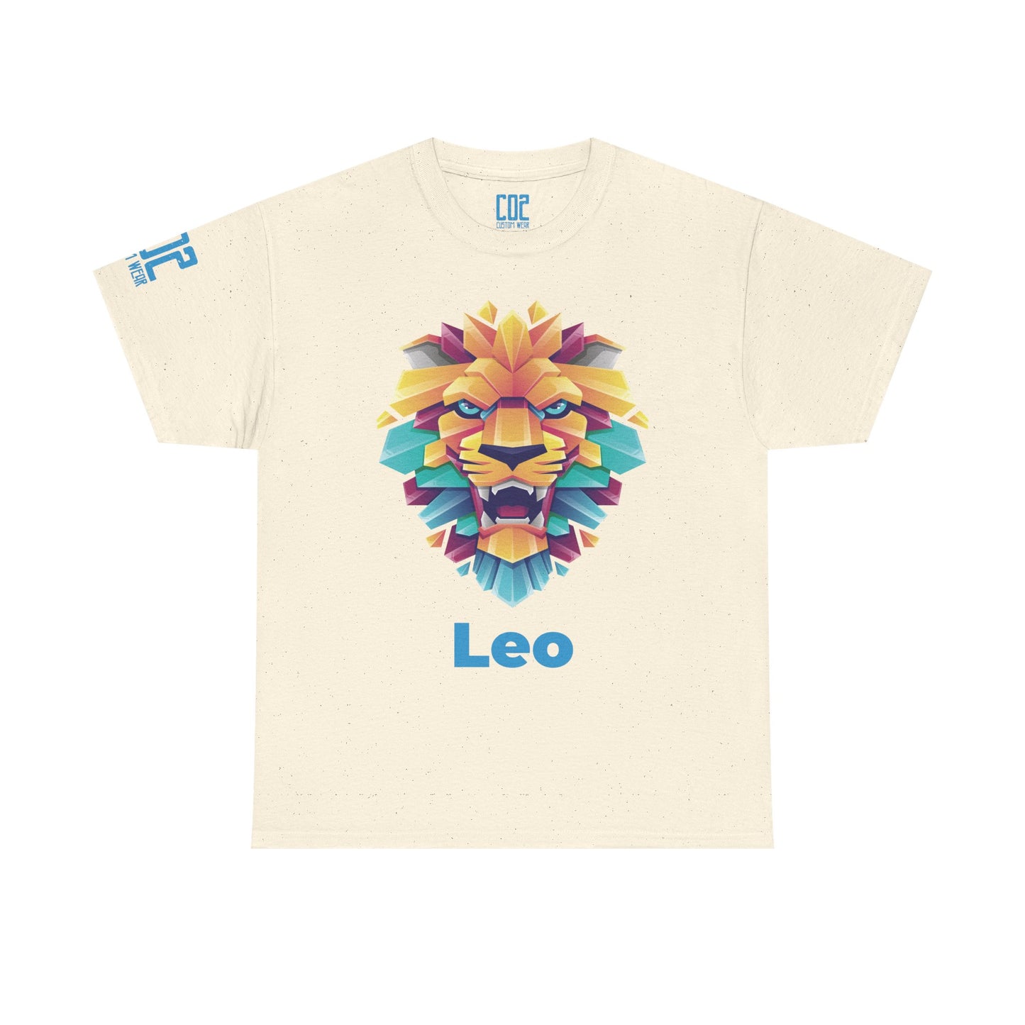 Vibrant Leo Unisex Heavy Cotton Tee | Zodiac Tee, Astrology Shirt, Gift for Leo, Colorful Lion Tee, Birthday Celebration Shirt
