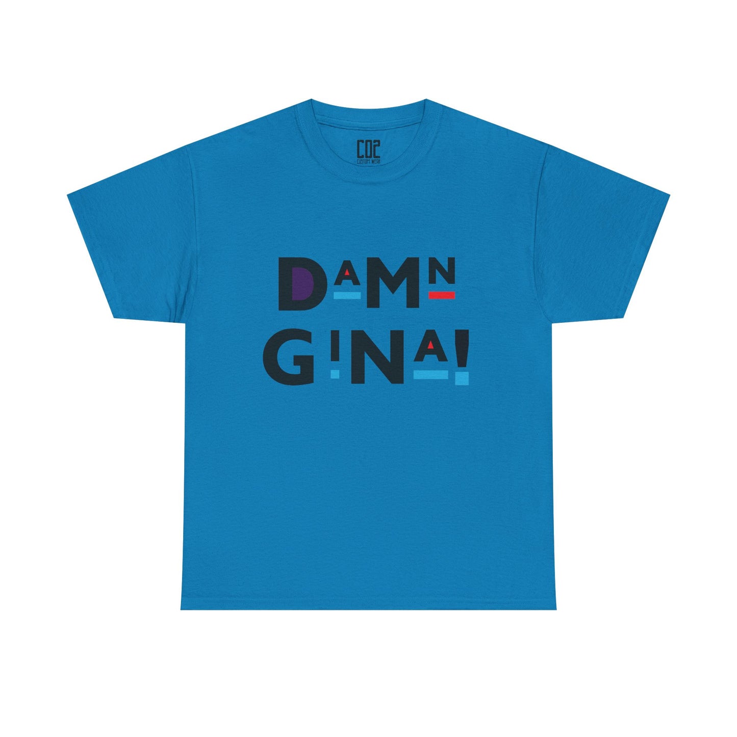 Damn Gina! Unisex Heavy Cotton Tee - Funny Graphic Shirt for Everyday Wear, Gifts, Birthday, Casual Style, Cool Humor