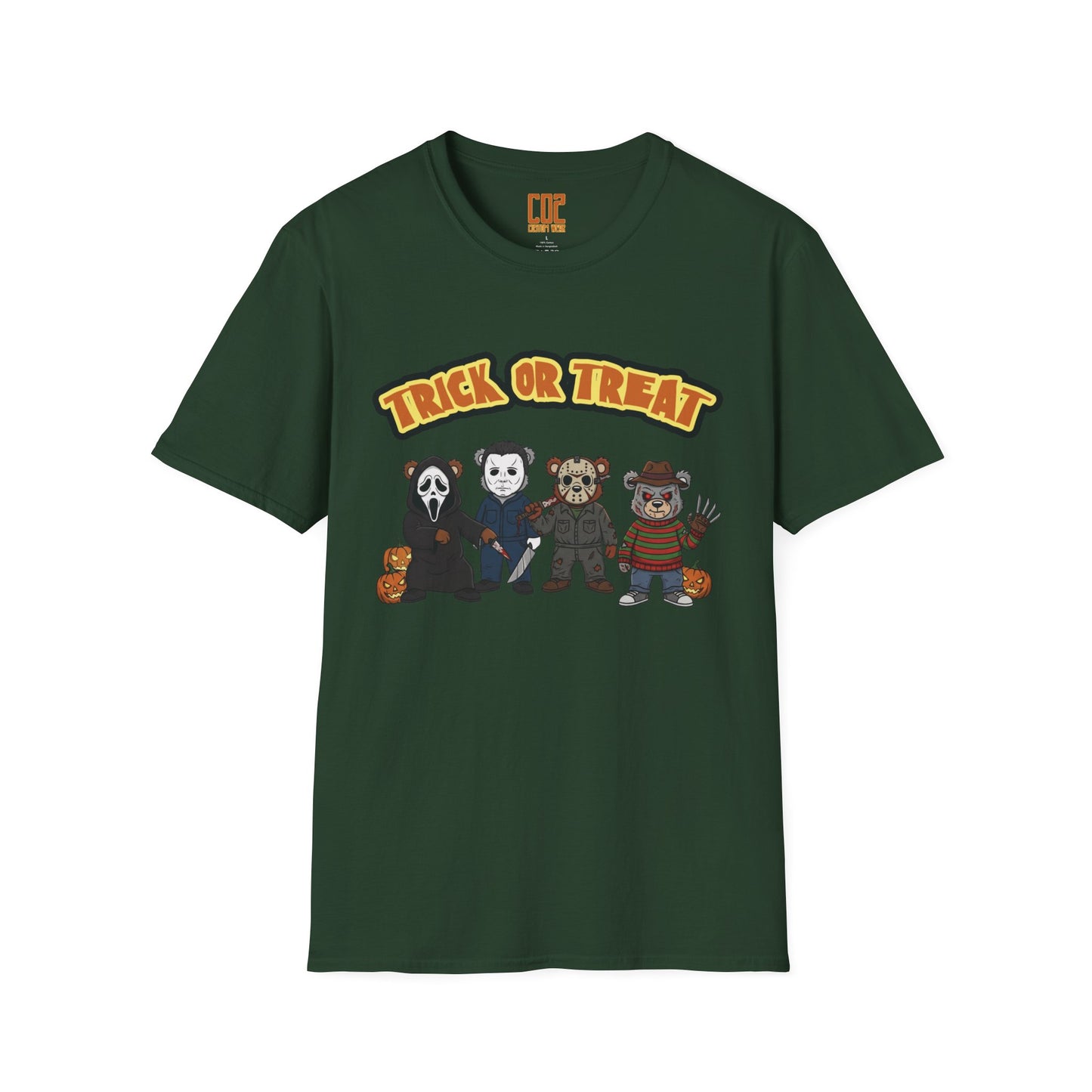 Halloween Horror Movie CO2 Bears T-Shirt, Trick or Treat Shirt, Graphic Tee, Unisex Shirt, Spooky Fashion