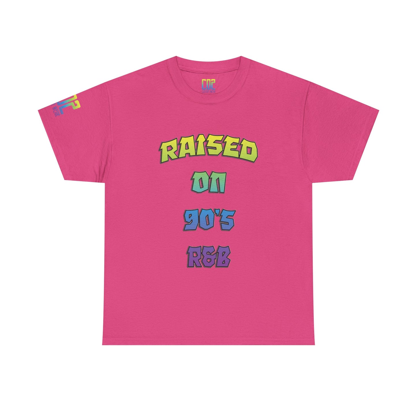 Raised on 90's R&B Nostalgia Unisex Heavy Cotton Tee, Vintage Music Shirt, Retro Graphic Tee, Gift for Music Lovers, Casual Streetwear