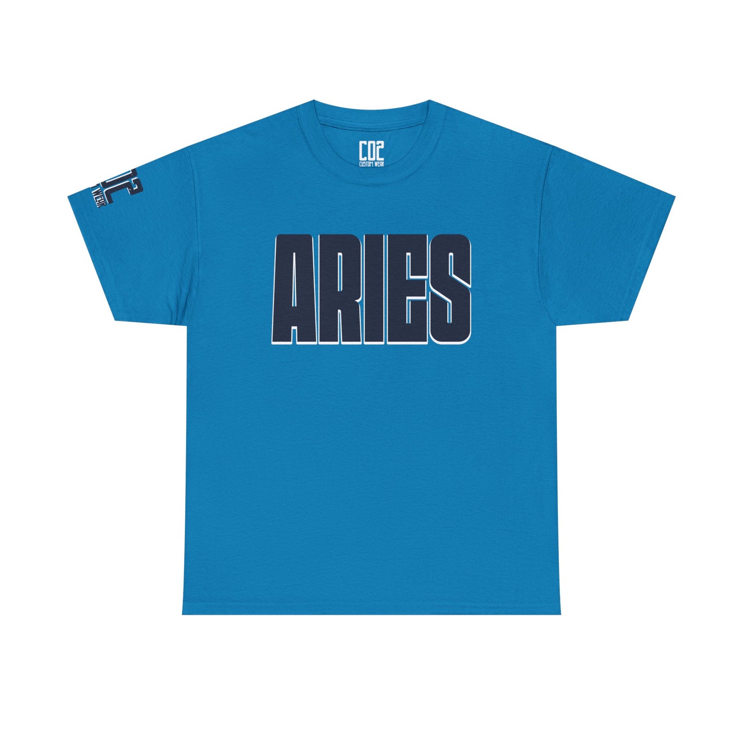 Aries Heavy Cotton Tee - Unisex Astrology Shirt, Zodiac Fashion, Horoscope Gift, Perfect for Birthdays & Celebrations
