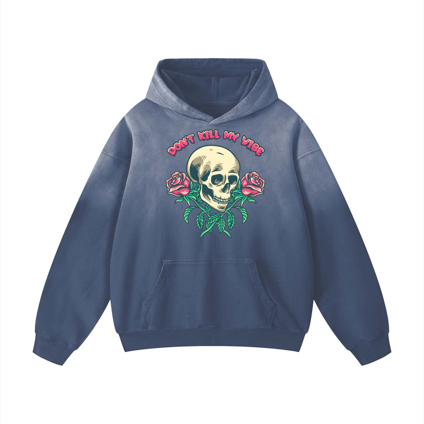 Don't Kill My Vibe Heavyweight Sunfade Oversized Hoodie