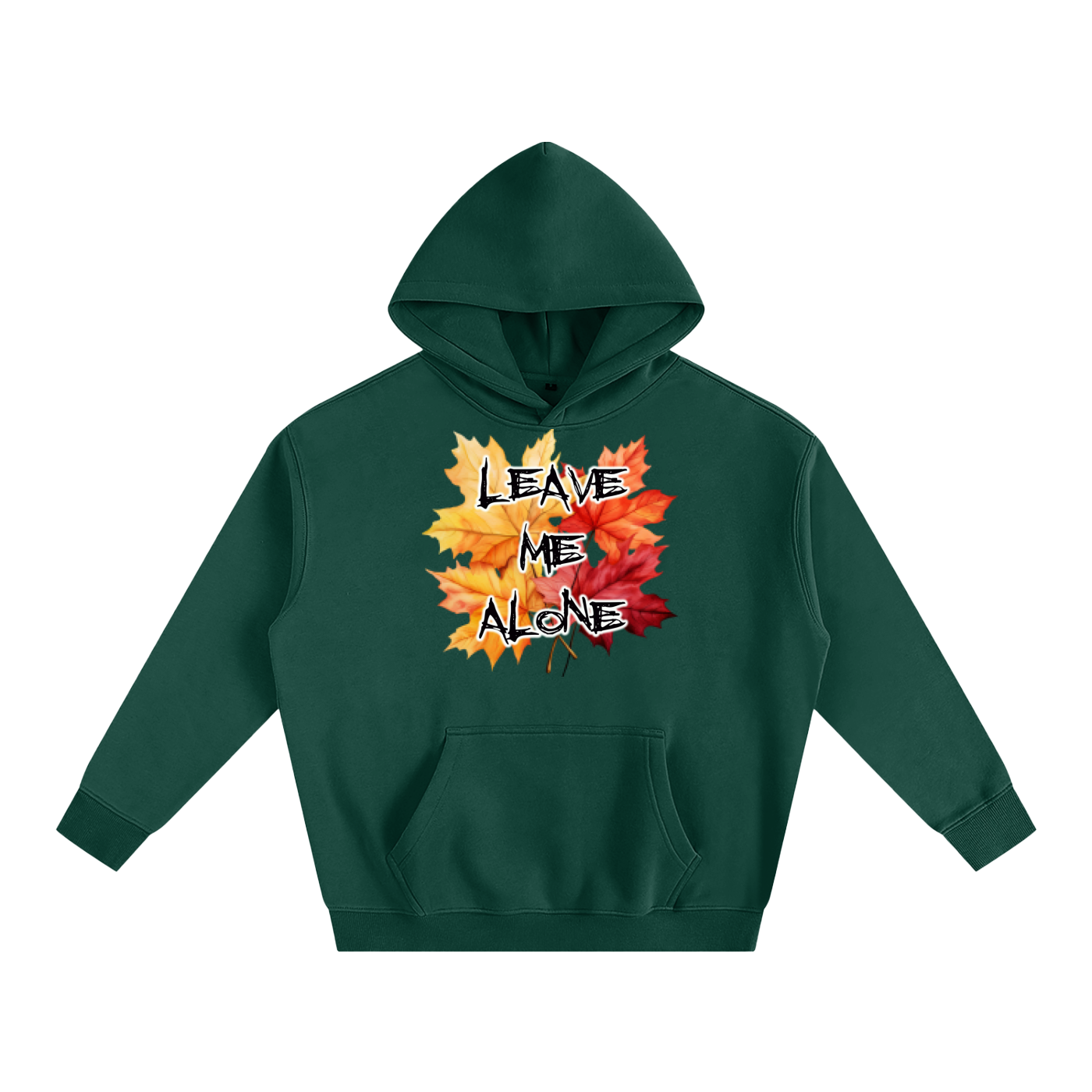 Leave Me Alone Oversize Fleeced Hoodie