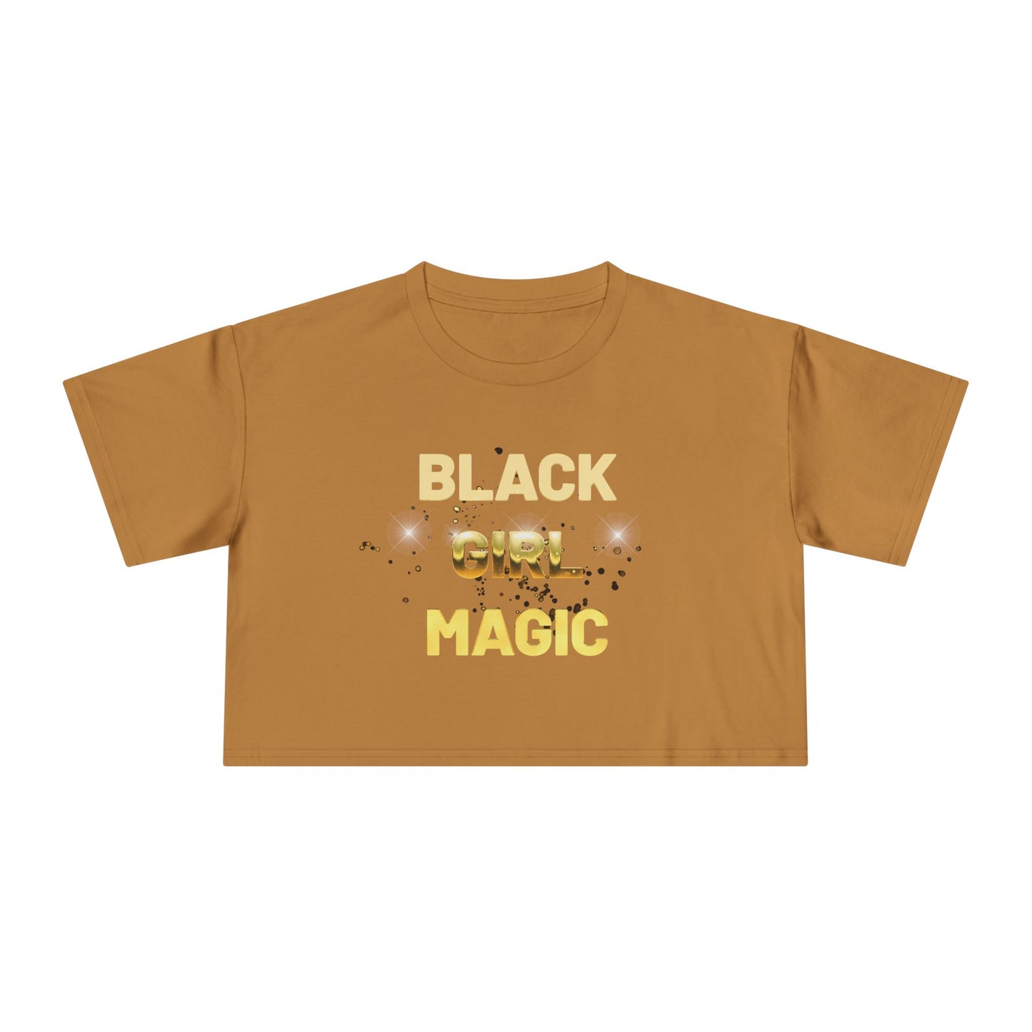 Black Girl Magic Women's Crop Tee - Celebrate Black Girl Magic with Style, Perfect for Casual Wear, Festivals, Gifts, Empowerment Events