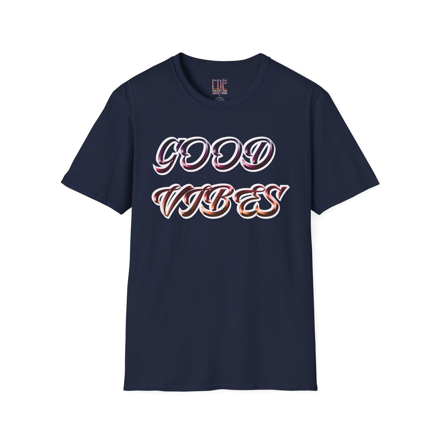 Good Vibes Unisex T-Shirt | Softstyle Tee for Casual Days, Vacation Wear, Gift, Fun Summer Style