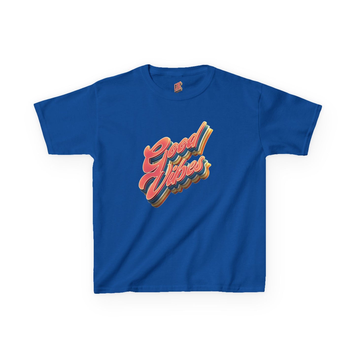 Good Vibes Kids T-Shirt, Fun Cotton Tee for Boys and Girls, Playful Summer Wear, Birthday Gift, Positive Energy Apparel