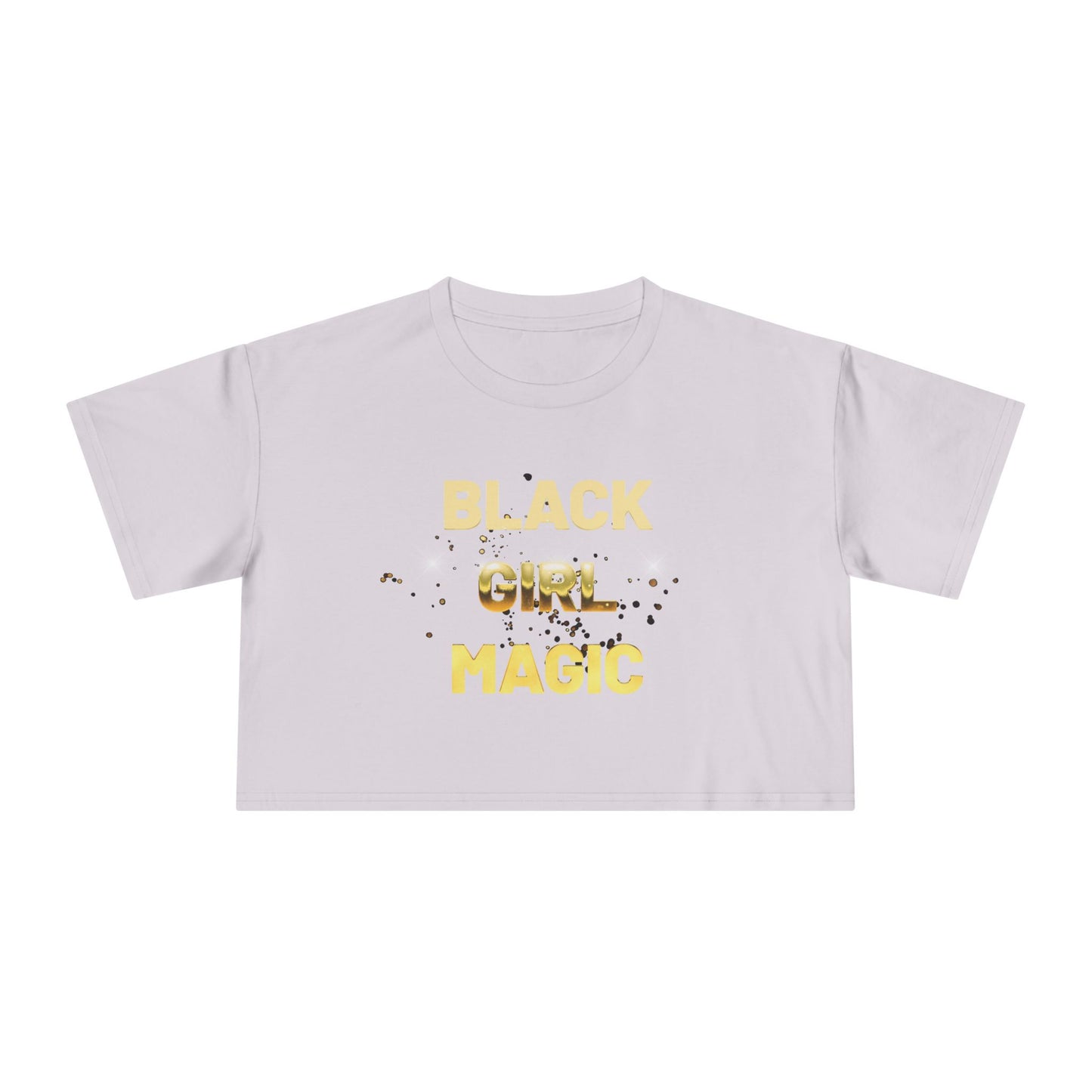 Black Girl Magic Women's Crop Tee - Celebrate Black Girl Magic with Style, Perfect for Casual Wear, Festivals, Gifts, Empowerment Events