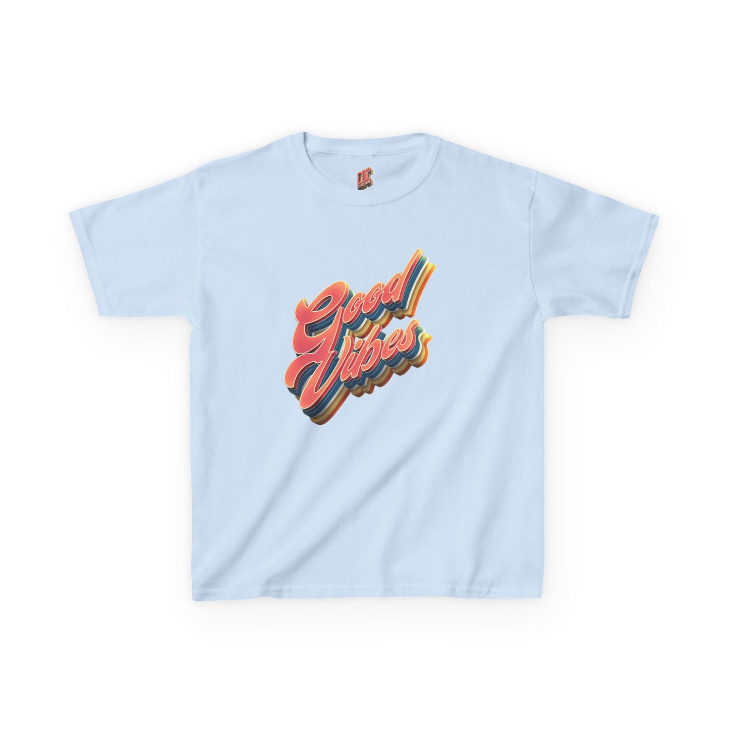 Good Vibes Kids T-Shirt, Fun Cotton Tee for Boys and Girls, Playful Summer Wear, Birthday Gift, Positive Energy Apparel