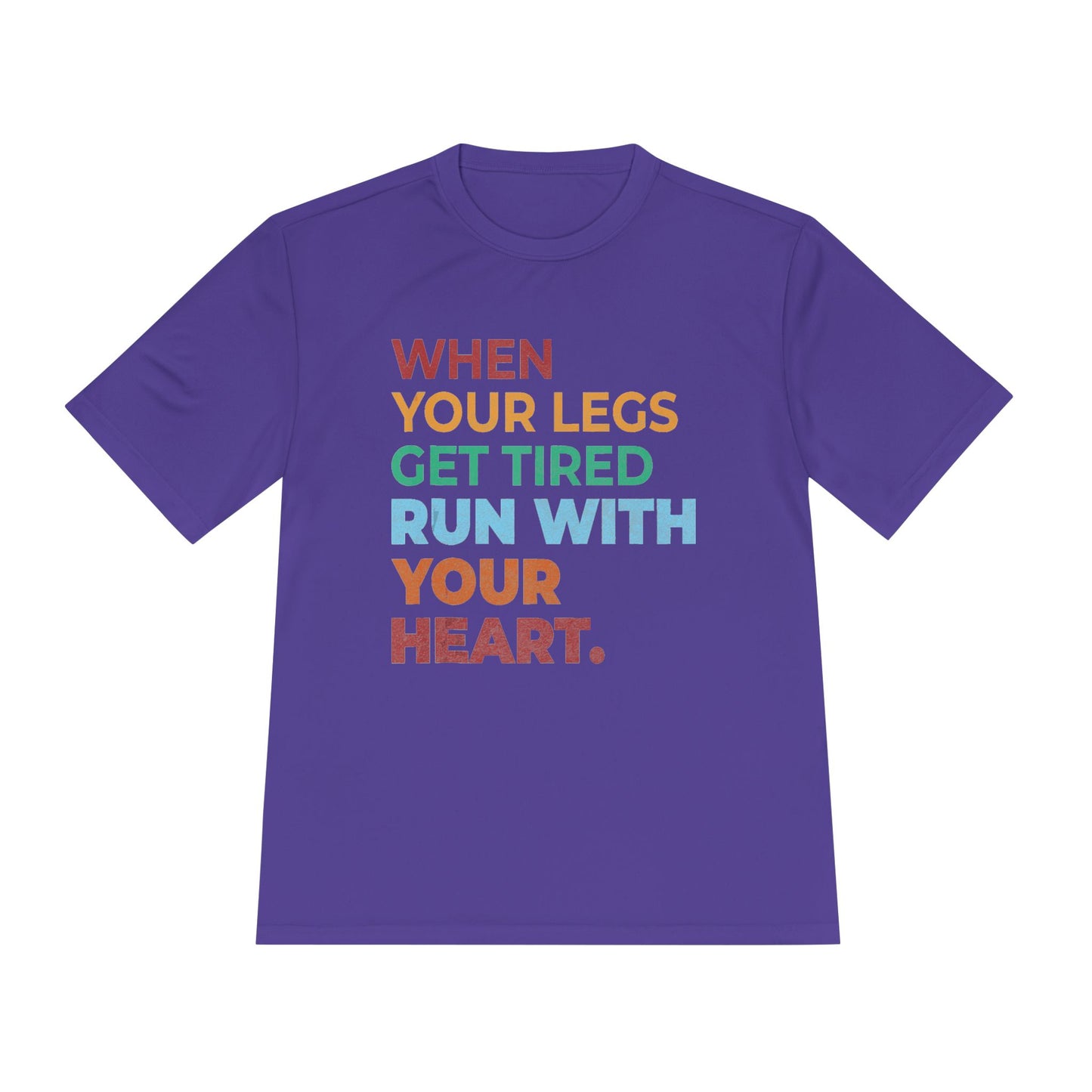 Motivational Unisex Moisture Wicking Tee, Running Shirt, Athletic Wear, Fitness Gift, Active Lifestyle Apparel, Workout Top