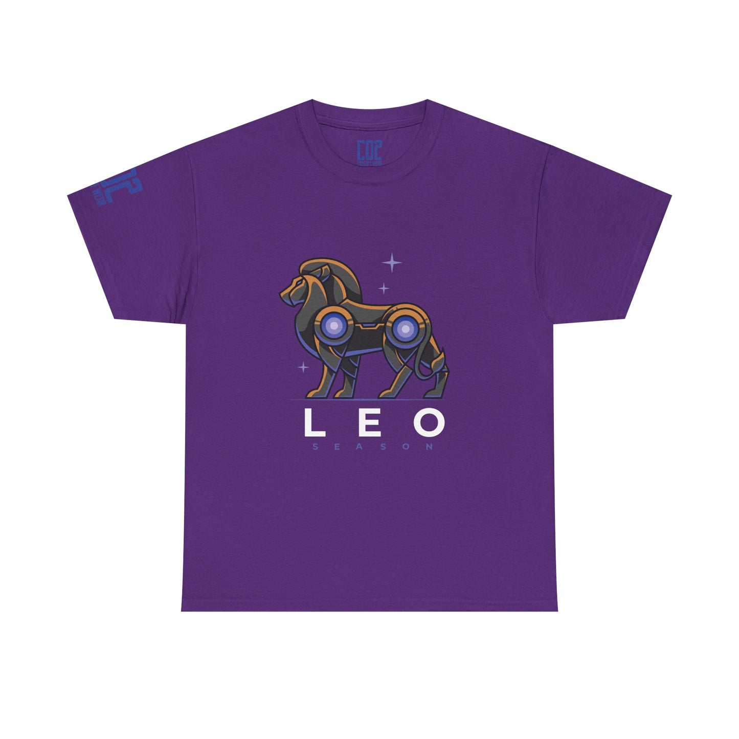 LEO Season Lion Unisex Heavy Cotton Tee | Zodiac T-Shirt, Astrology Gift, Casual Wear, Horoscope Apparel, Unique Graphic Tee