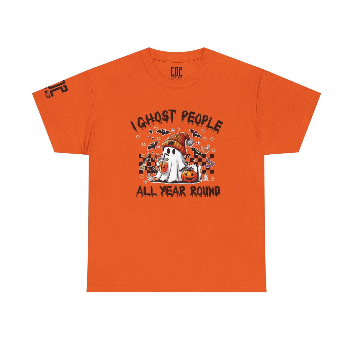 I Ghost People All Year Round, Graphic Shirt, Spooky Apparel, Fun Costume Tee, Fall Fashion, Unisex Halloween Tee