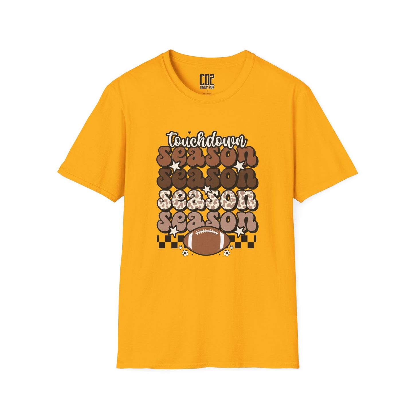 Touchdown Season Unisex Softstyle T-Shirt - Football Fan Tee, Casual Wear, Game Day Outfit, Sports Gift, Fall Celebrations