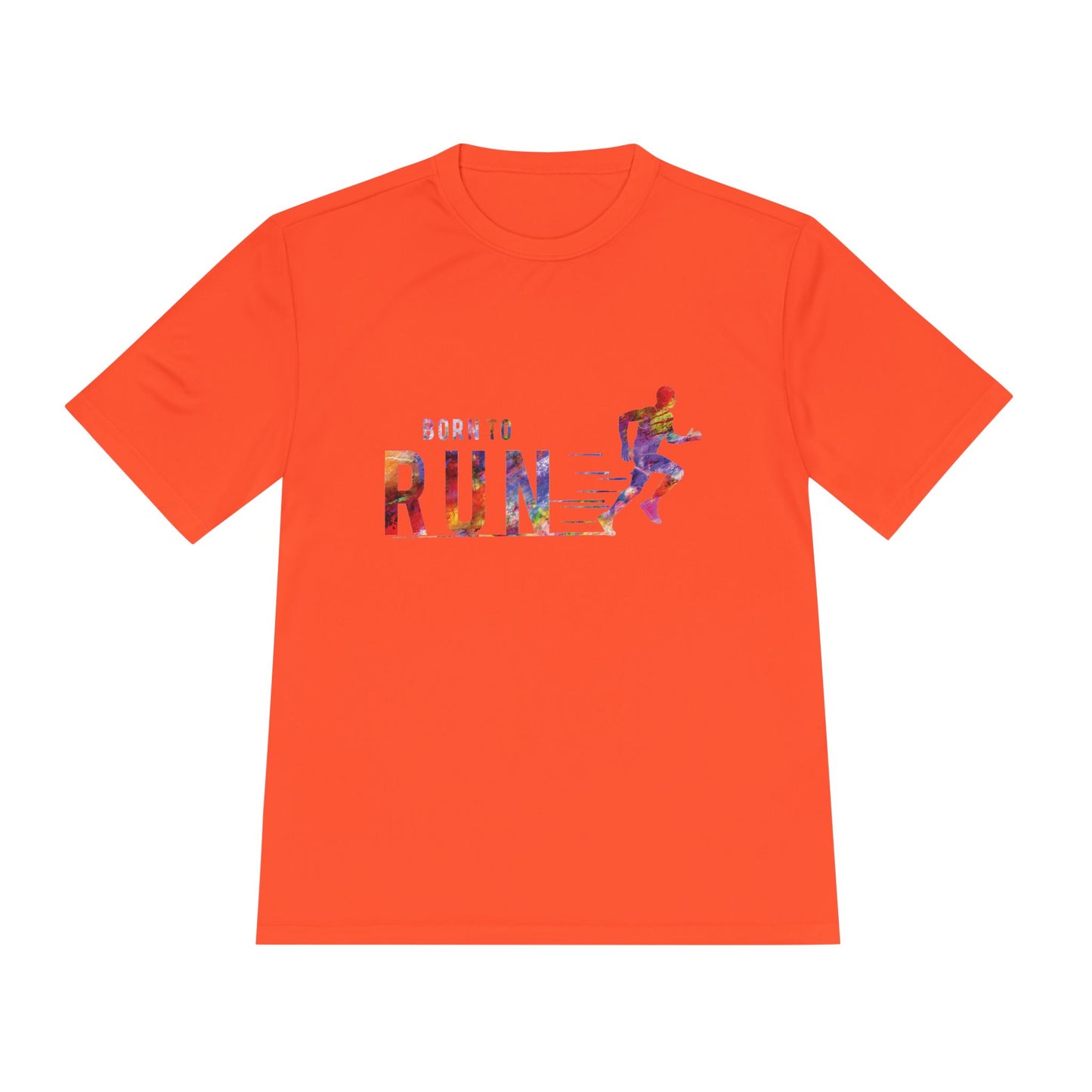 Born to Run Unisex Moisture Wicking Tee | Athletic Shirt, Running Top, Workout Apparel, Fitness Gift, Sportswear