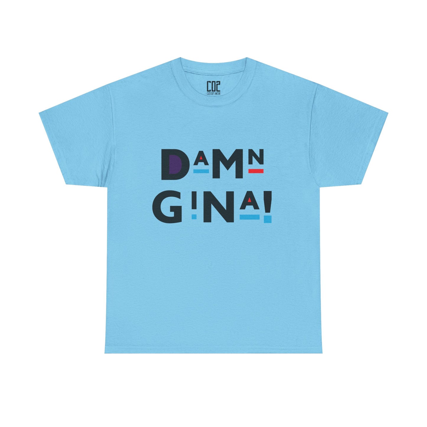 Damn Gina! Unisex Heavy Cotton Tee - Funny Graphic Shirt for Everyday Wear, Gifts, Birthday, Casual Style, Cool Humor